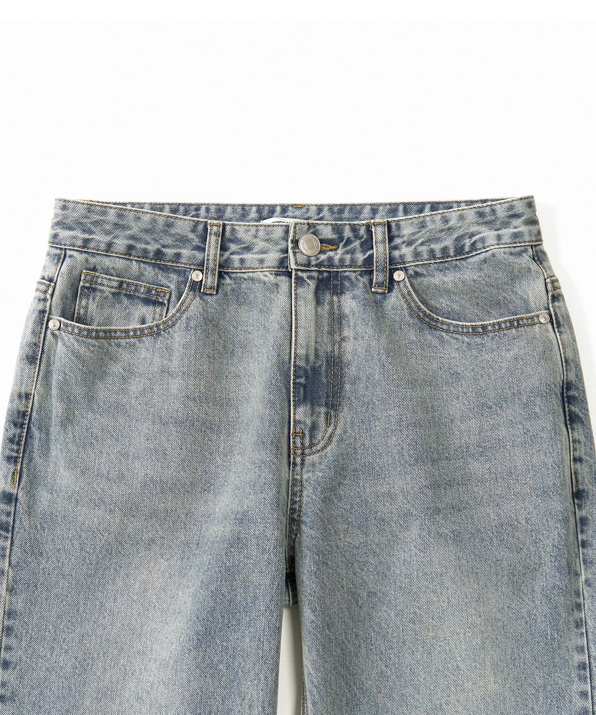 엑스컨테이너(EXCONTAINER) WIDE DENIM PANTS (VINTAGE BLUE)