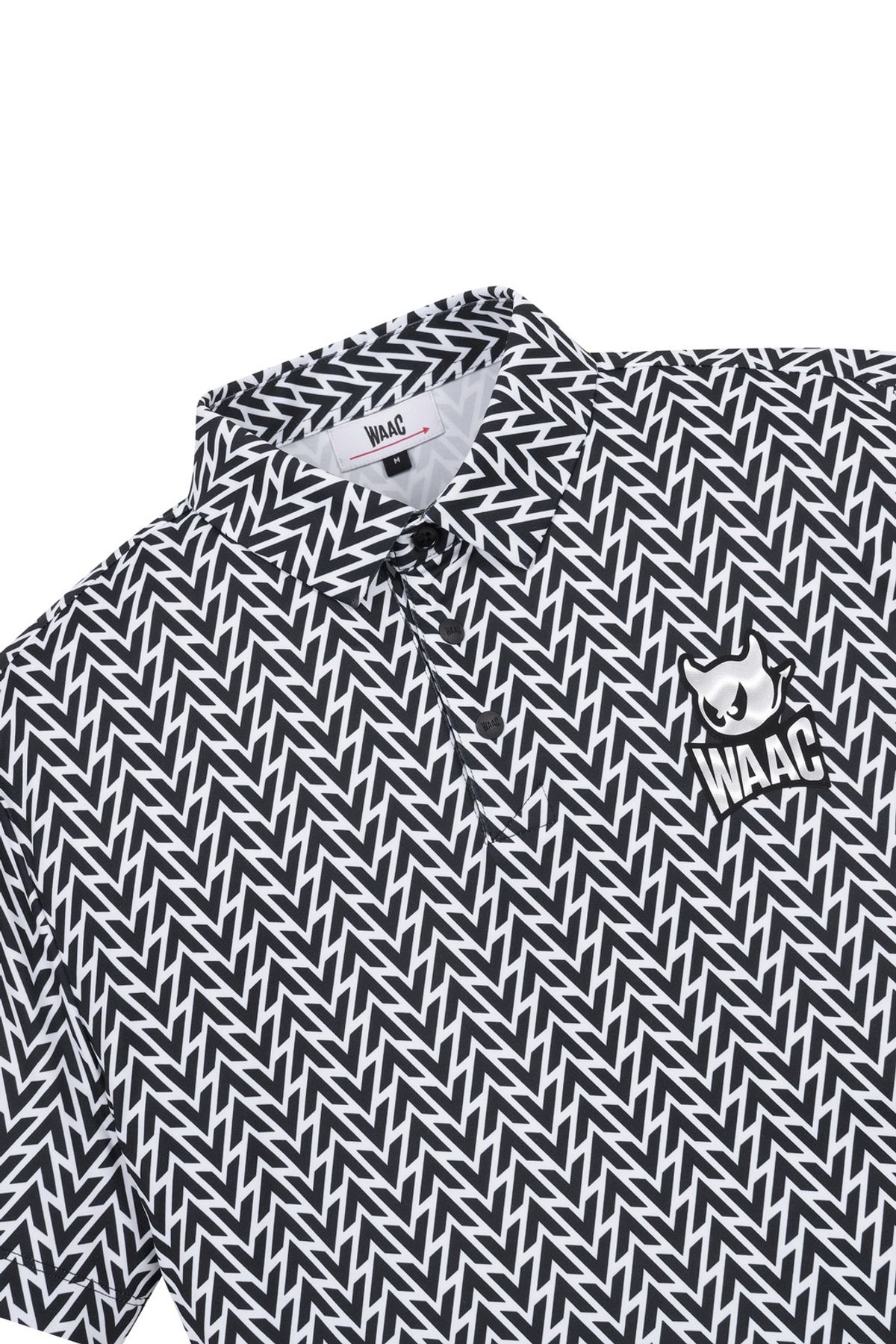 왁(WAAC) Men Arrow Pattern SS Polo_WMTCM25906BKX