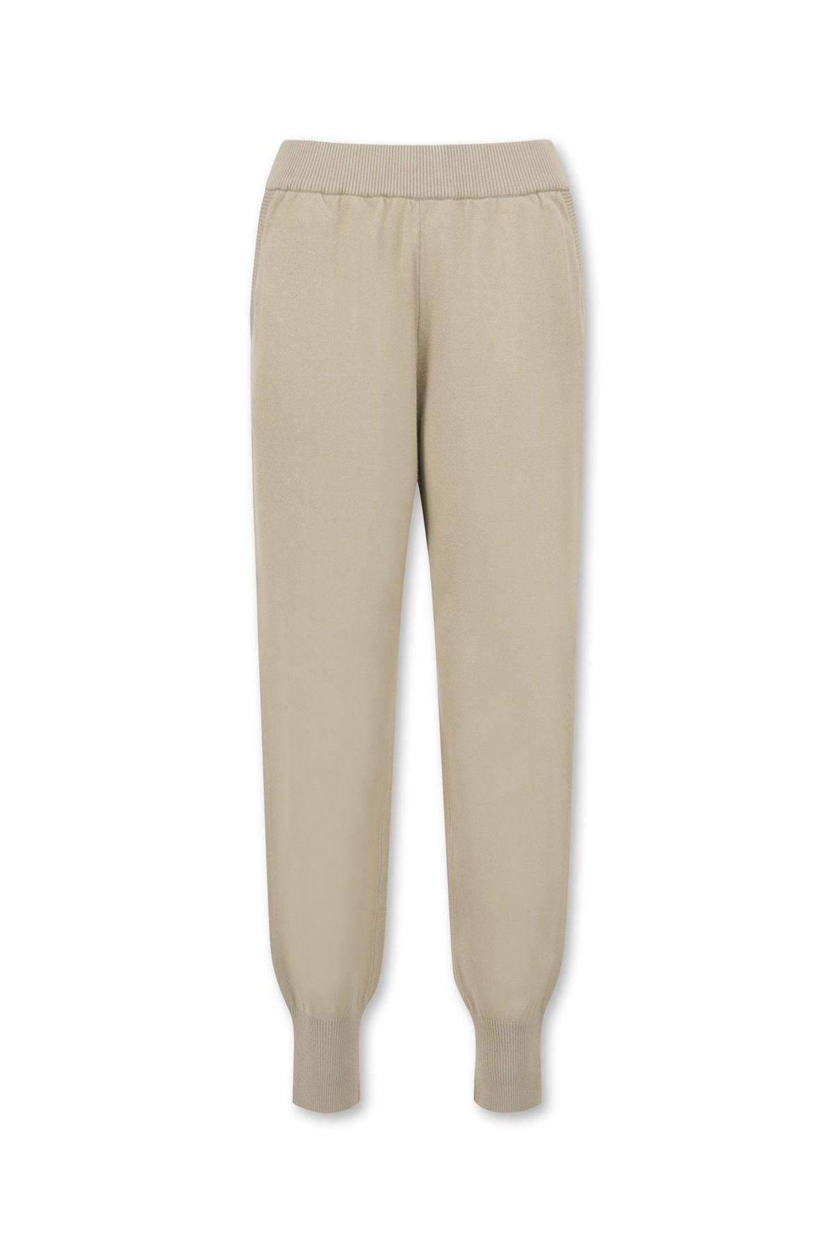 왁(WAAC) WAAC THE ORIGINAL Women Long Rib Knit Jogger Pants_WWWAS25133BEX