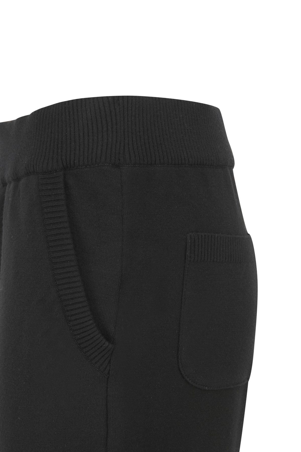 왁(WAAC) WAAC THE ORIGINAL Women Long Rib Knit Jogger Pants_WWWAS25133BKX