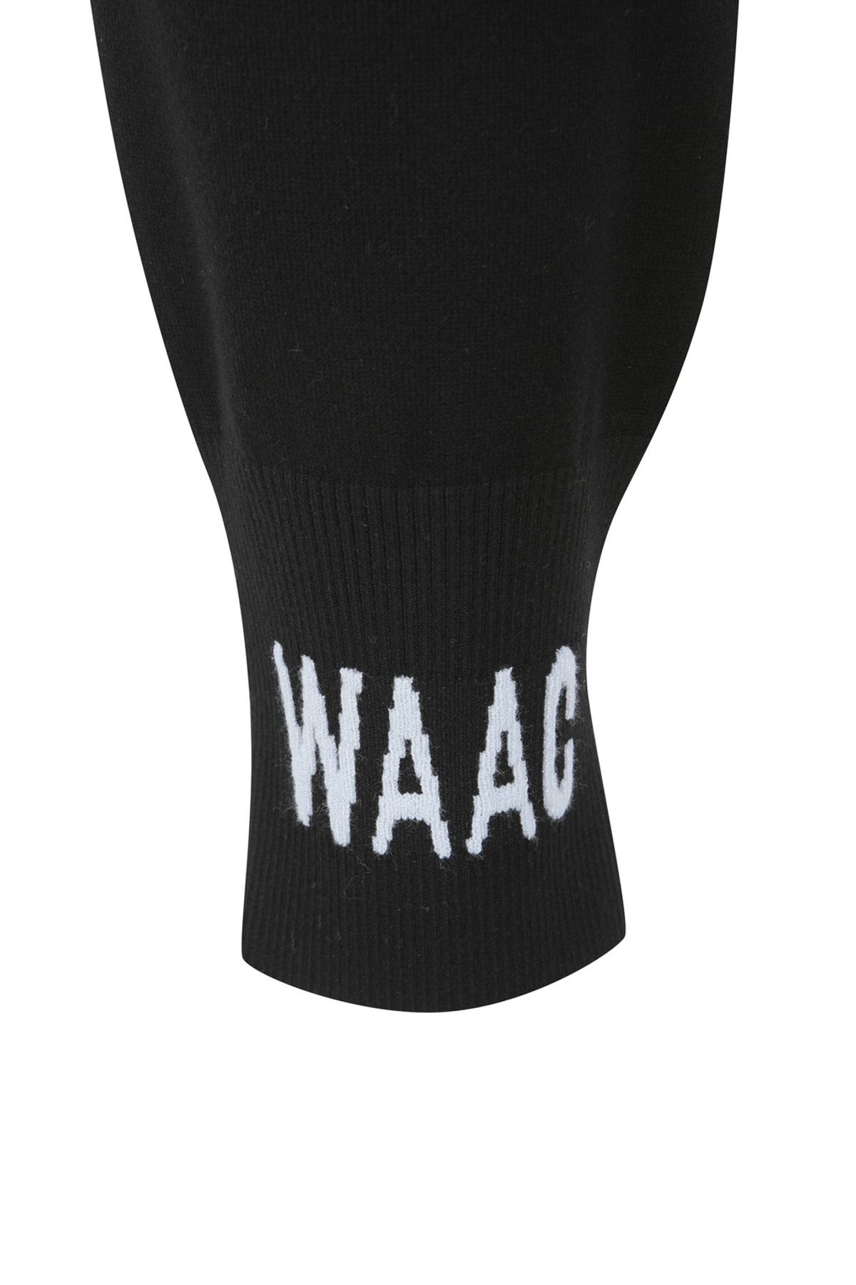 왁(WAAC) WAAC THE ORIGINAL Women Long Rib Knit Jogger Pants_WWWAS25133BKX