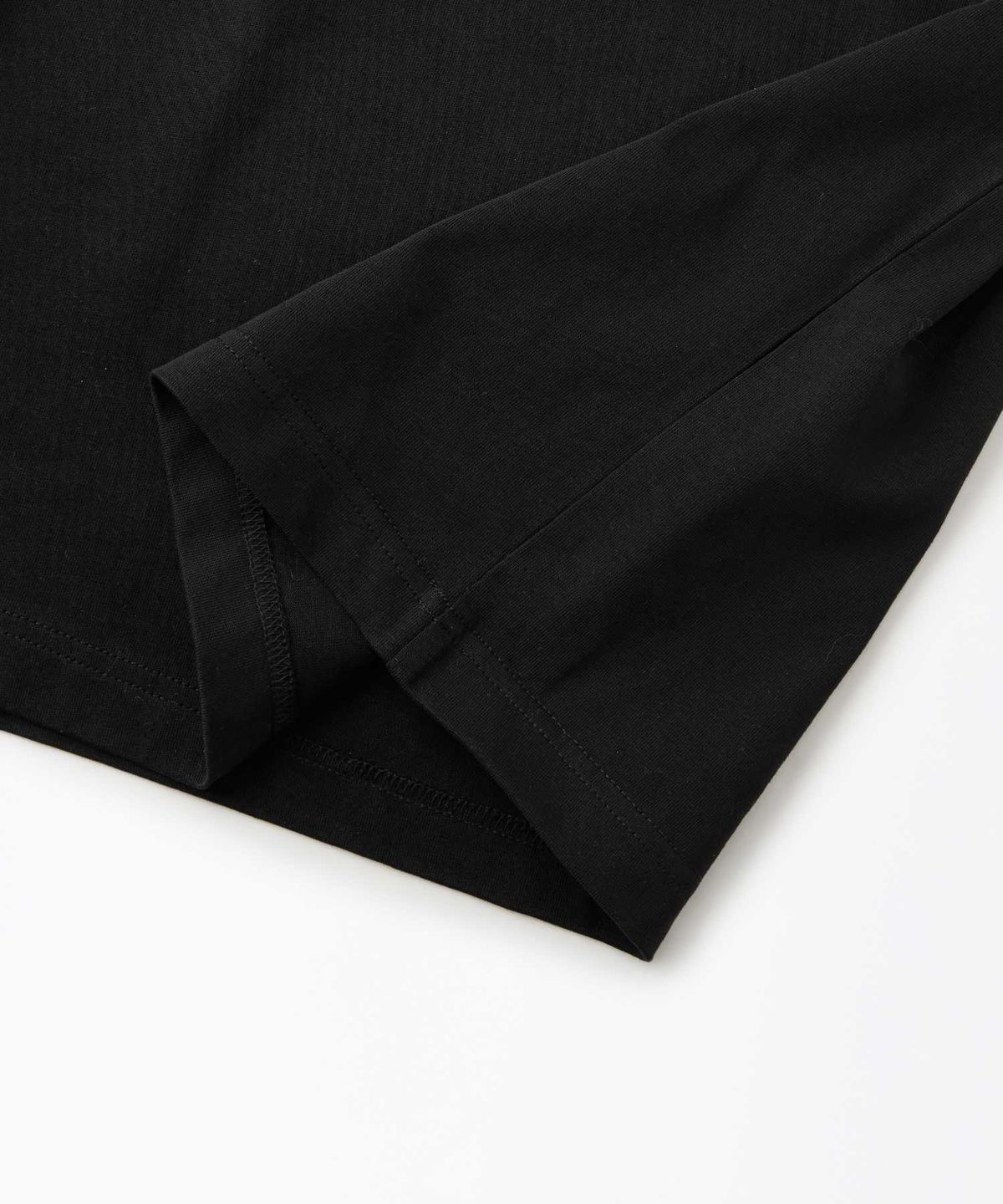 아웃스탠딩(OUTSTANDING) MIGHTY TIGER LOGO POCKET TEE_BLACK