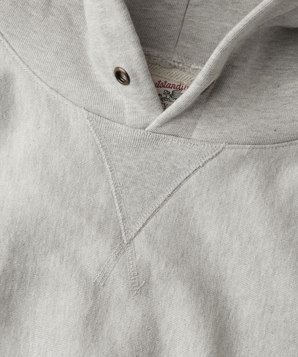 아웃스탠딩(OUTSTANDING) MIGHTY TIGER LOGO HOOD SWEAT_3%MELANGE GRAY