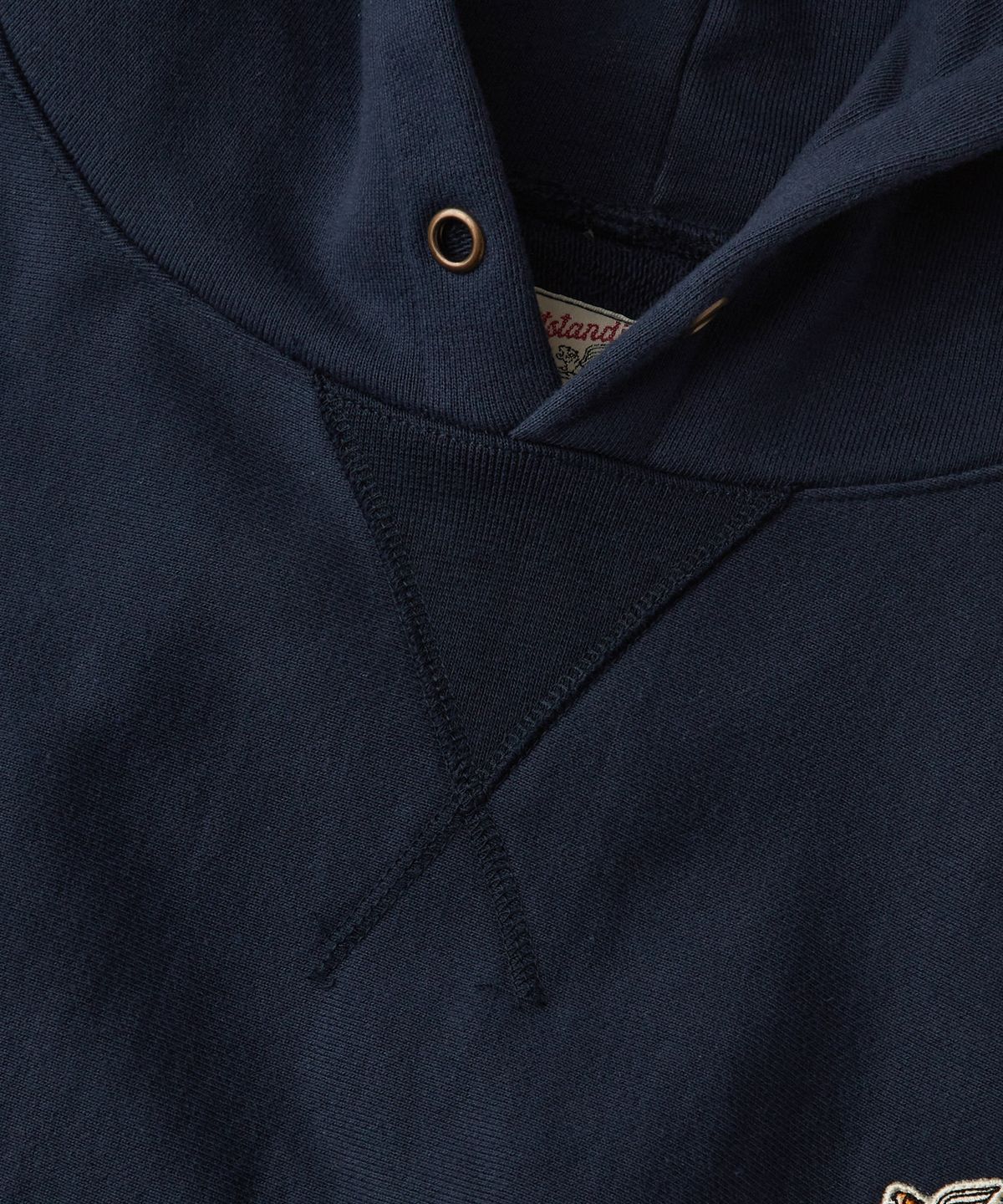아웃스탠딩(OUTSTANDING) MIGHTY TIGER LOGO HOOD SWEAT_NAVY