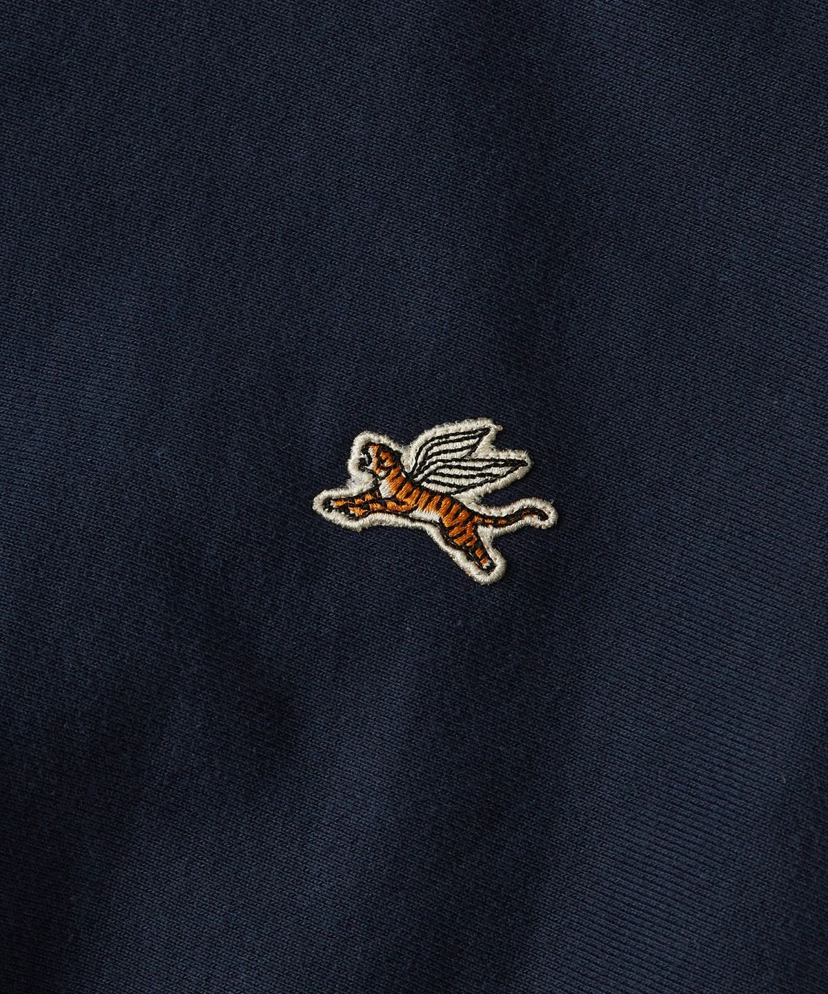 아웃스탠딩(OUTSTANDING) MIGHTY TIGER LOGO HOOD SWEAT_NAVY