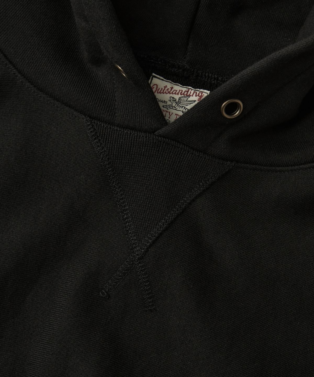 아웃스탠딩(OUTSTANDING) MIGHTY TIGER LOGO HOOD SWEAT_BLACK