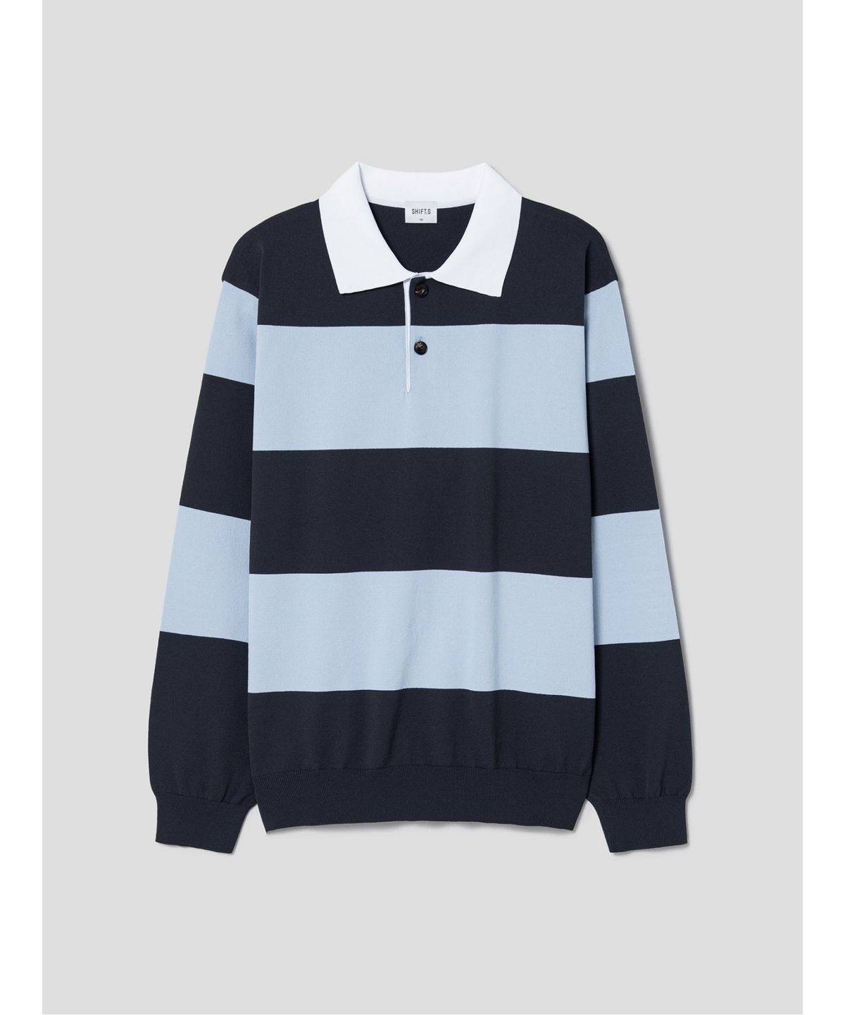 시프트지(SHIFT.G) Block Pattern Polo  Sky Blue