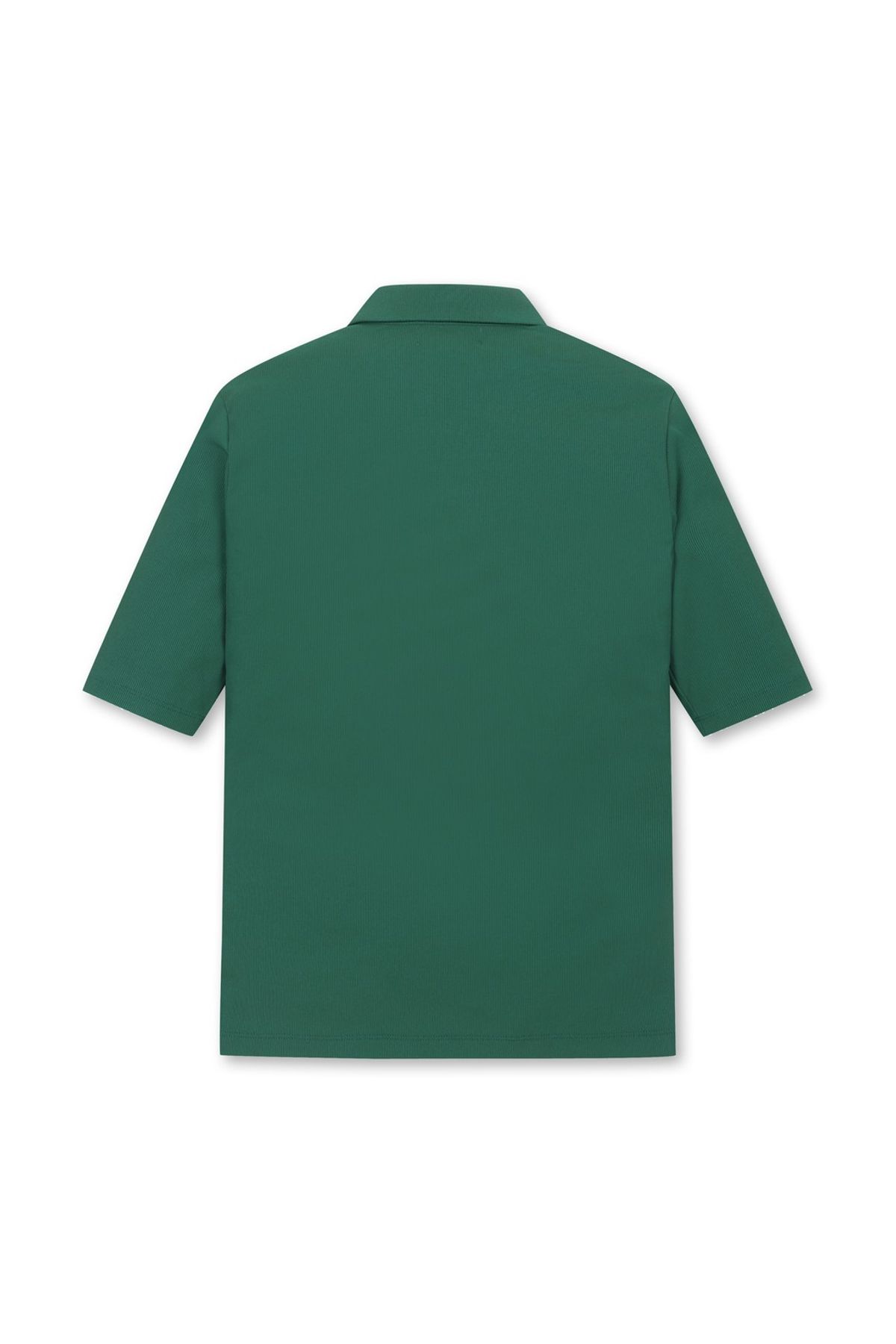 왁(WAAC) Women Ribbed Slim SS Polo_WWTCM25904GRX