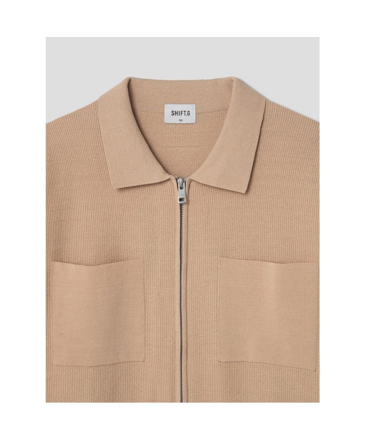 시프트지(SHIFT.G) Zipup Cardigan  Beige