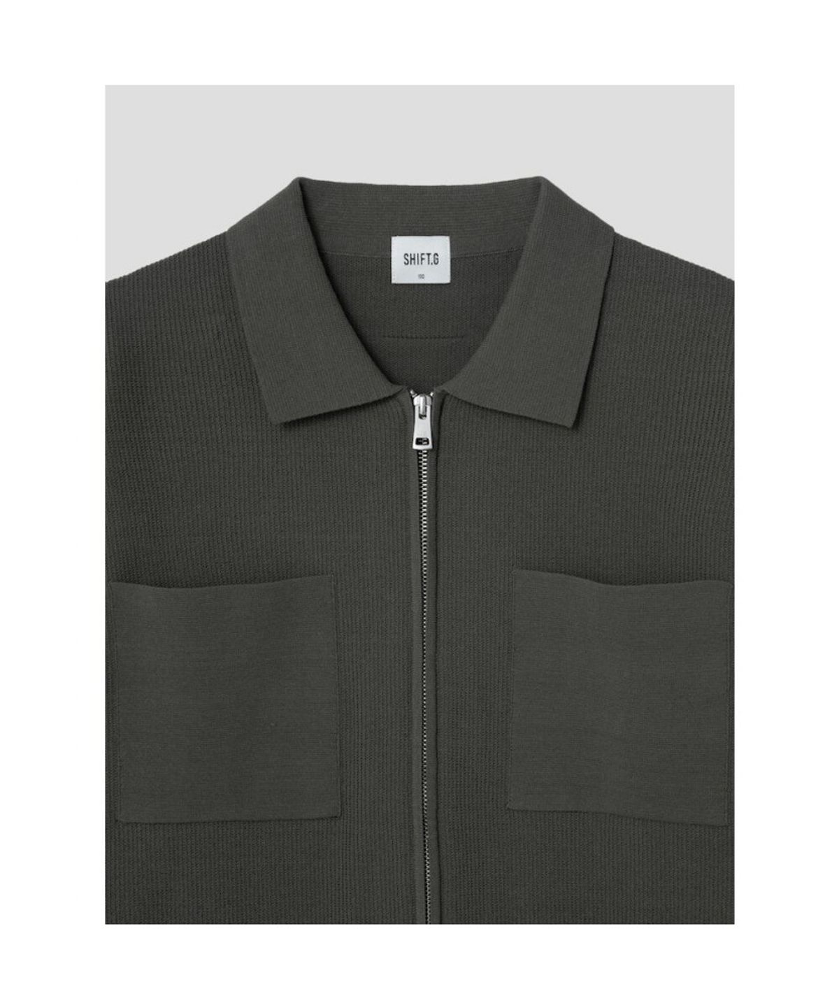 시프트지(SHIFT.G) Zipup Cardigan  Khaki