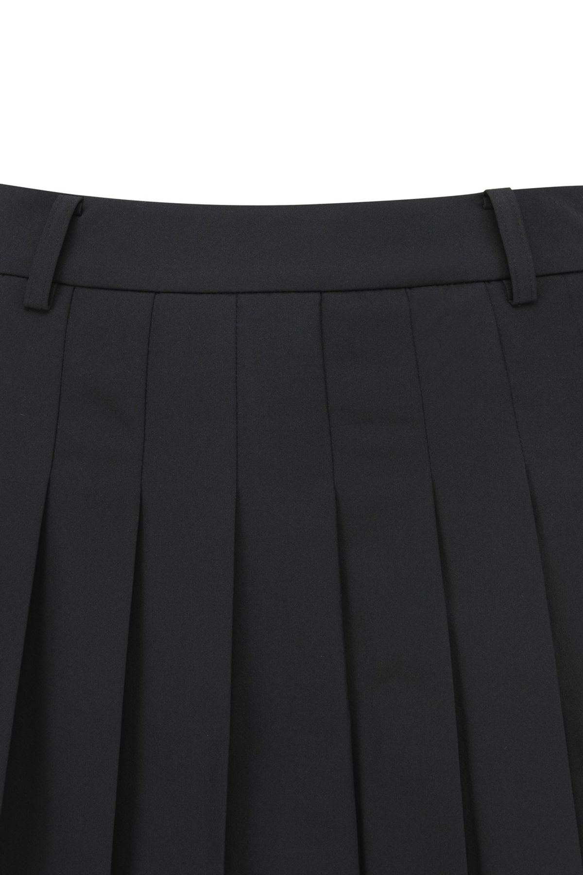 왁(WAAC) Women Semi High waist A-line skort_WWKCM25902BKX