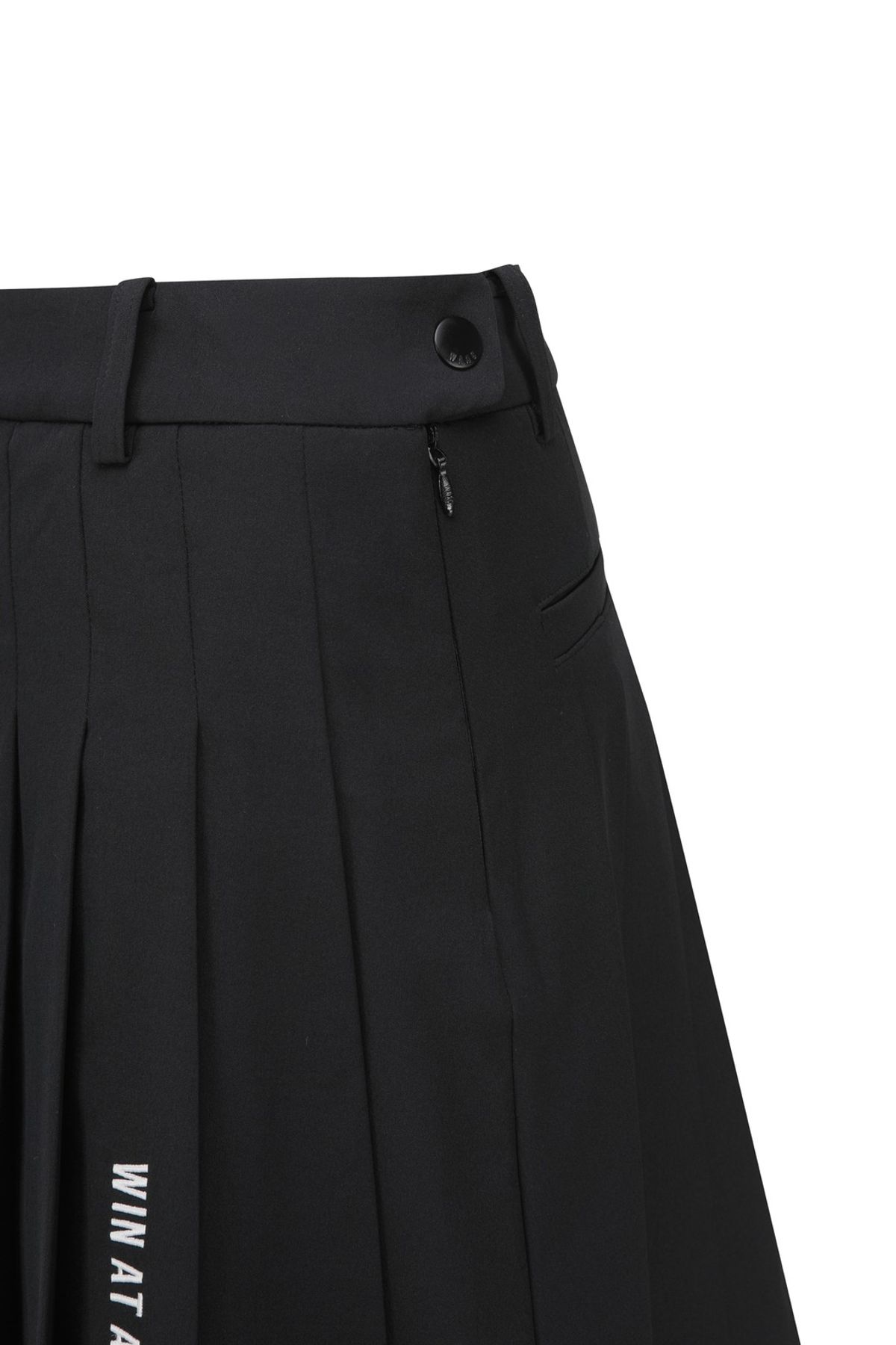 왁(WAAC) Women Semi High waist A-line skort_WWKCM25902BKX