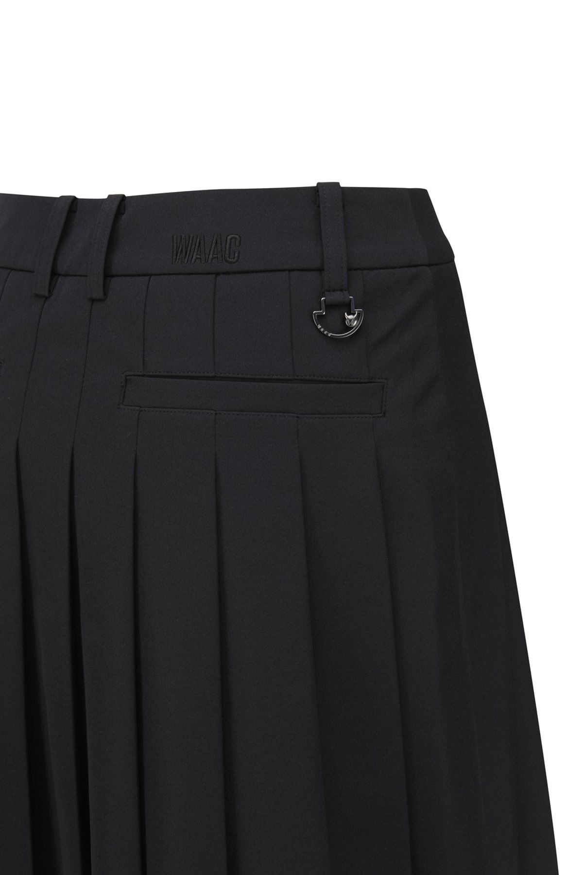 왁(WAAC) Women Semi High waist A-line skort_WWKCM25902BKX
