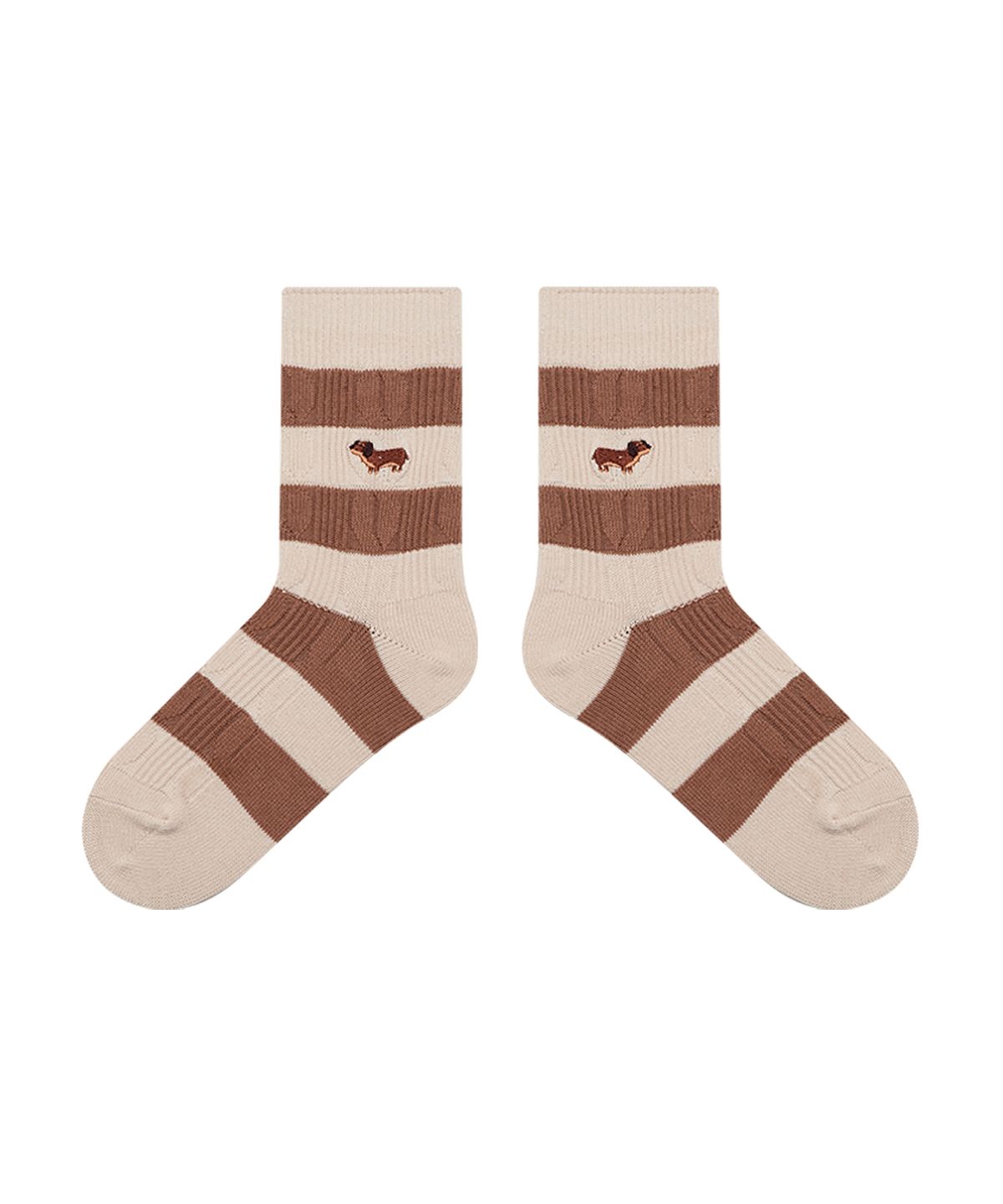 스튜디오 싹스탑(STUDIO SOCKSTOP) [3PACK] 여성 코지 트위스트 꽈배기 중목 양말_2colors