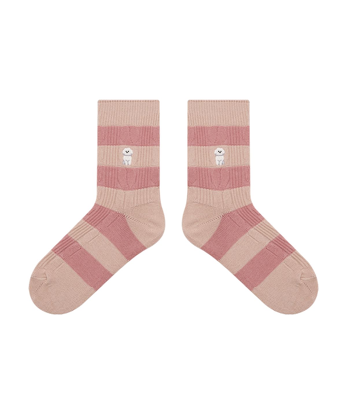 스튜디오 싹스탑(STUDIO SOCKSTOP) [3PACK] 여성 코지 트위스트 꽈배기 중목 양말_2colors