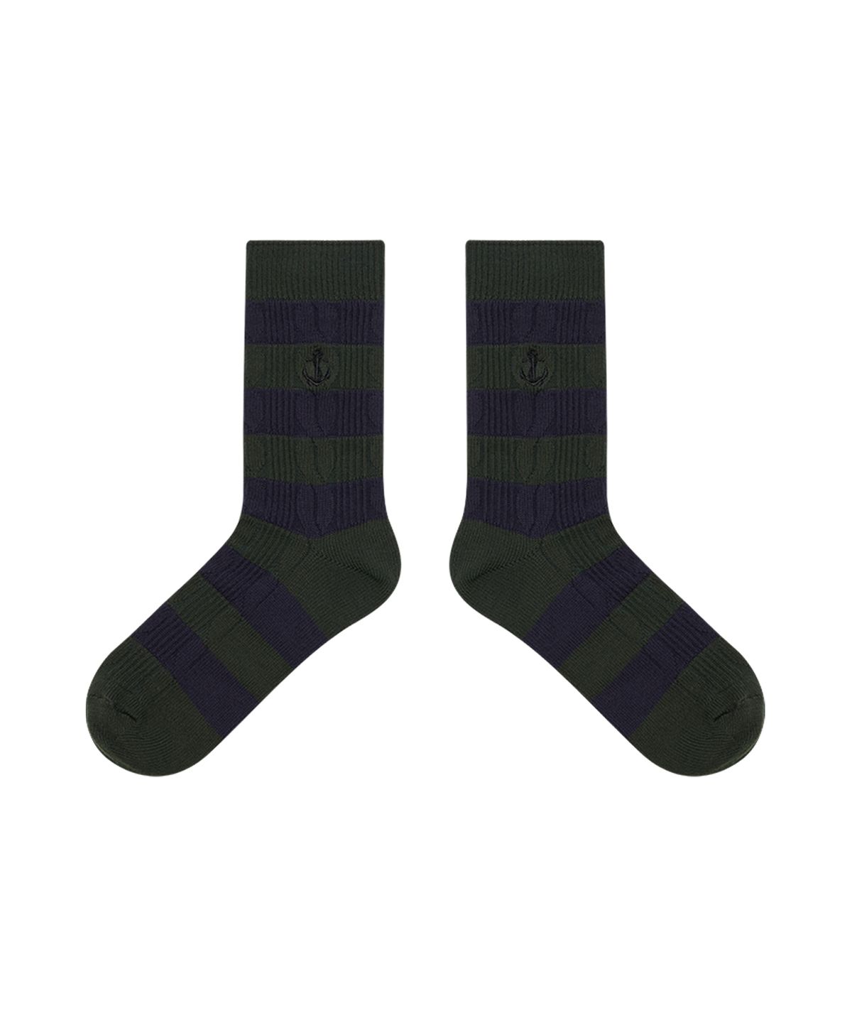 스튜디오 싹스탑(STUDIO SOCKSTOP) [3PACK] 남성 코지 트위스트 꽈배기 중목 양말_2colors