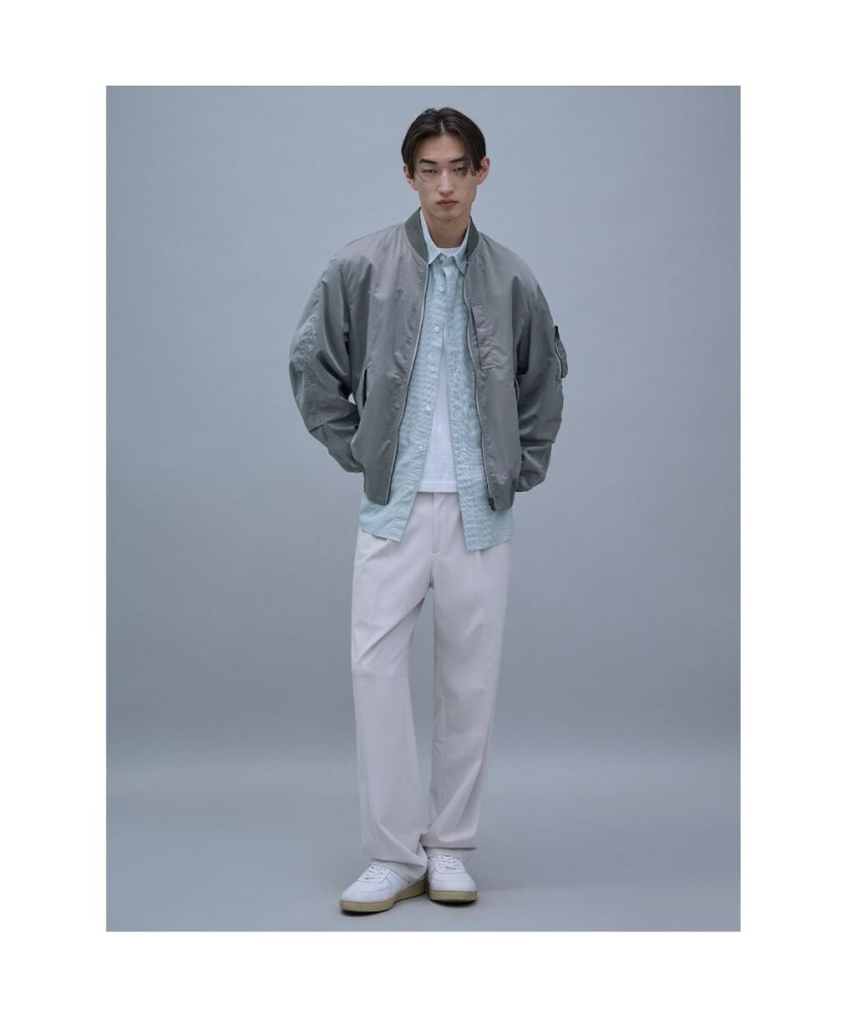 시프트지(SHIFT.G) Reversible Aviator Jumper  Khaki