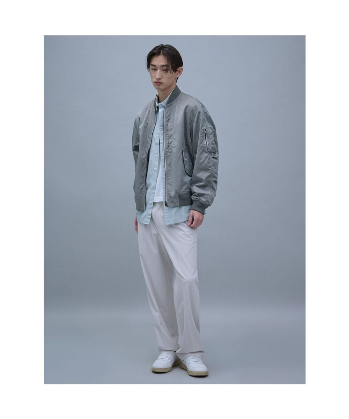 시프트지(SHIFT.G) Reversible Aviator Jumper  Khaki