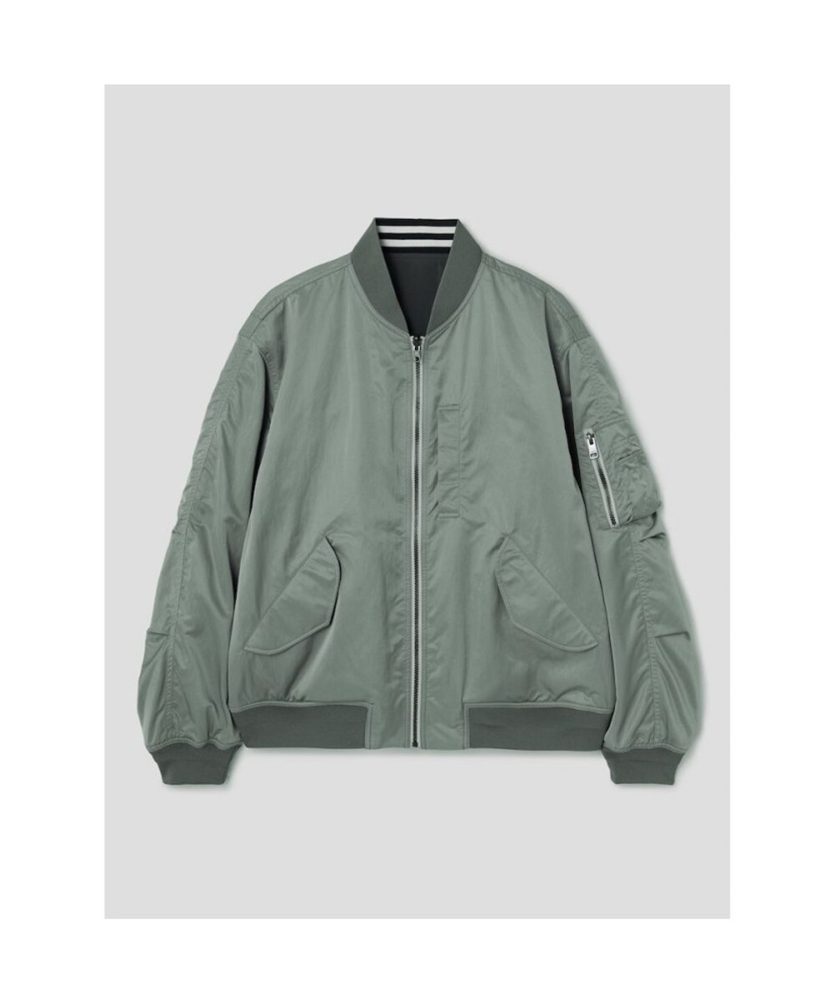 시프트지(SHIFT.G) Reversible Aviator Jumper  Khaki