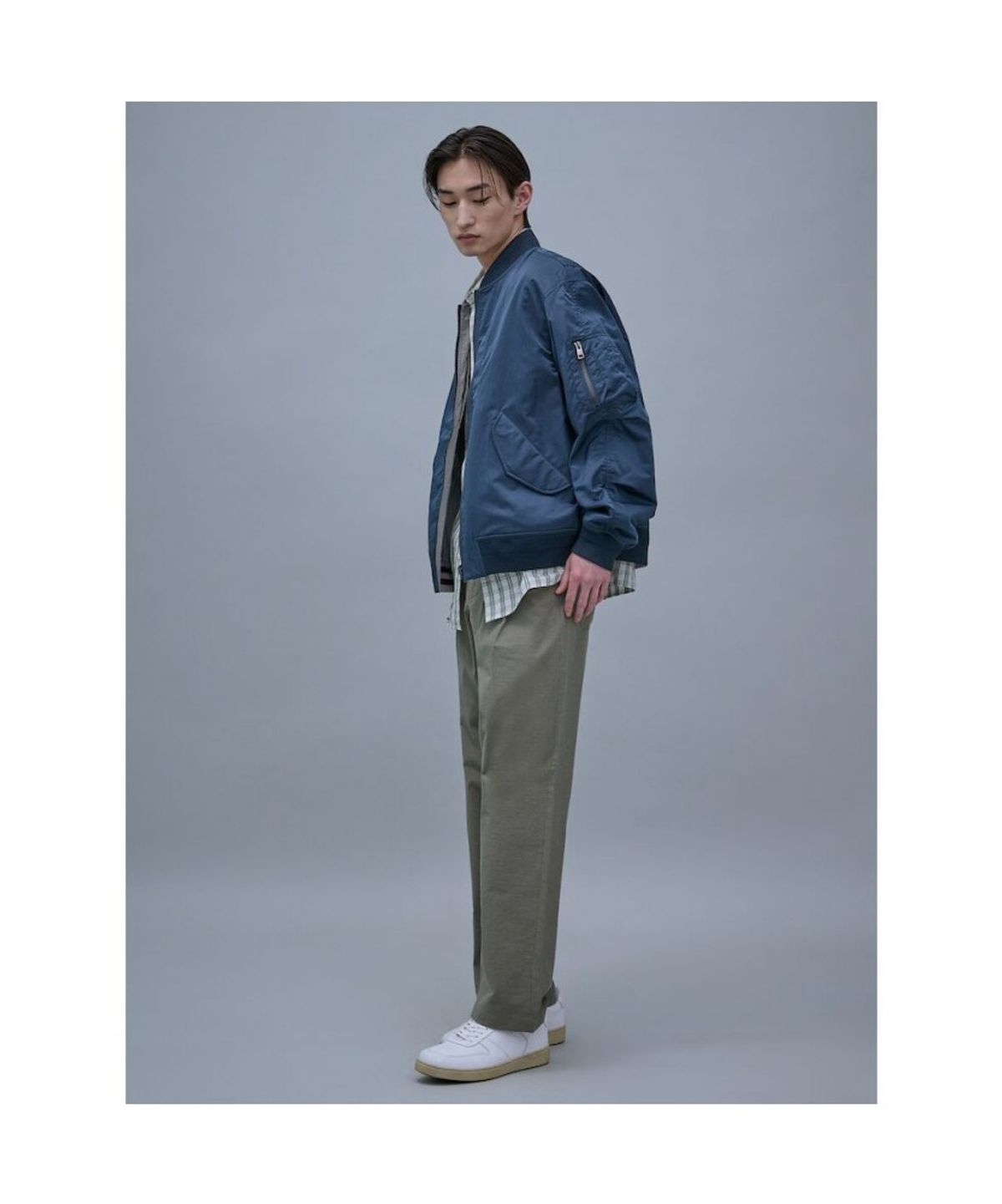 시프트지(SHIFT.G) Reversible Aviator Jumper  Navy