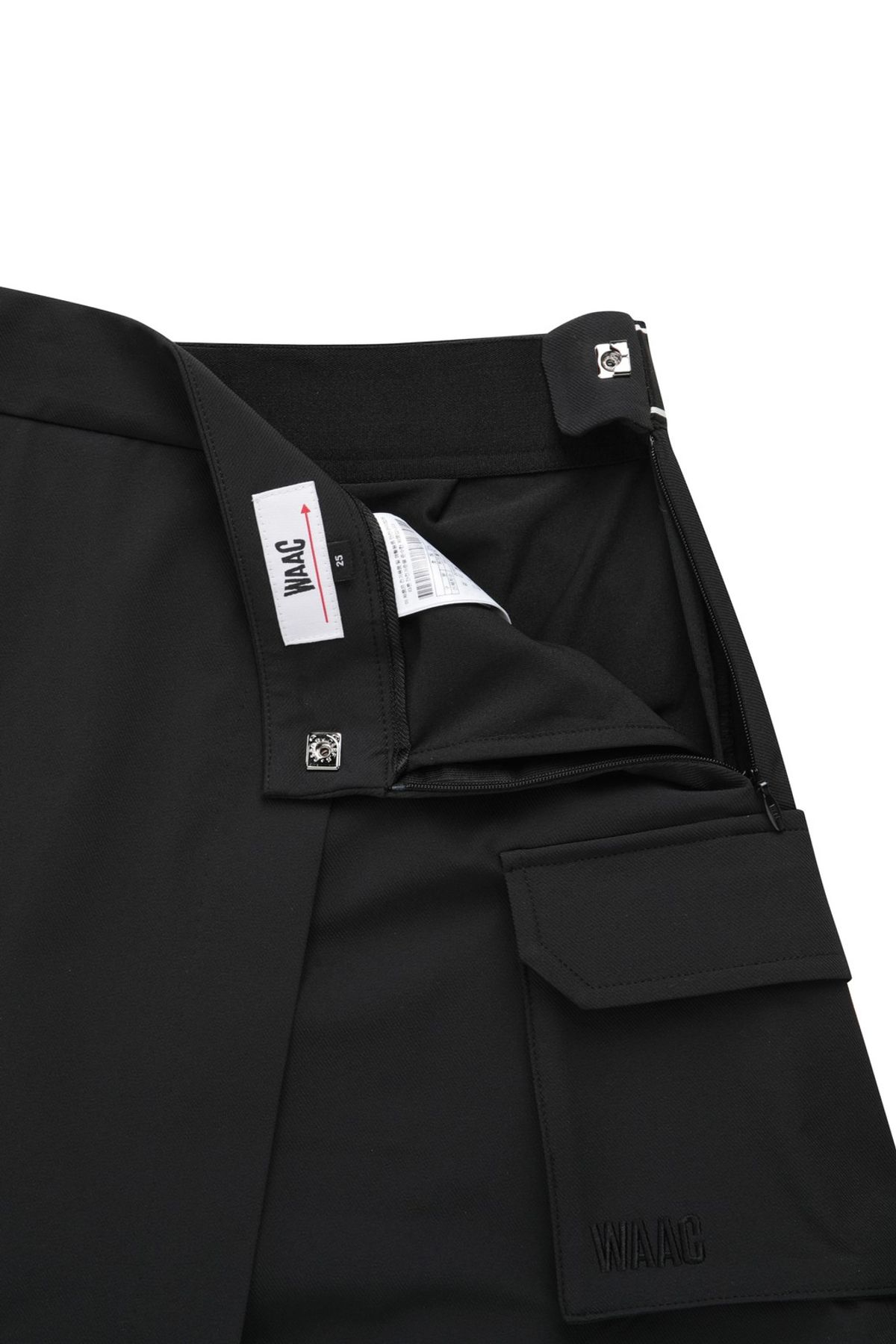 왁(WAAC) Women Pleats Wrap Pants_WWPNM25901BKX