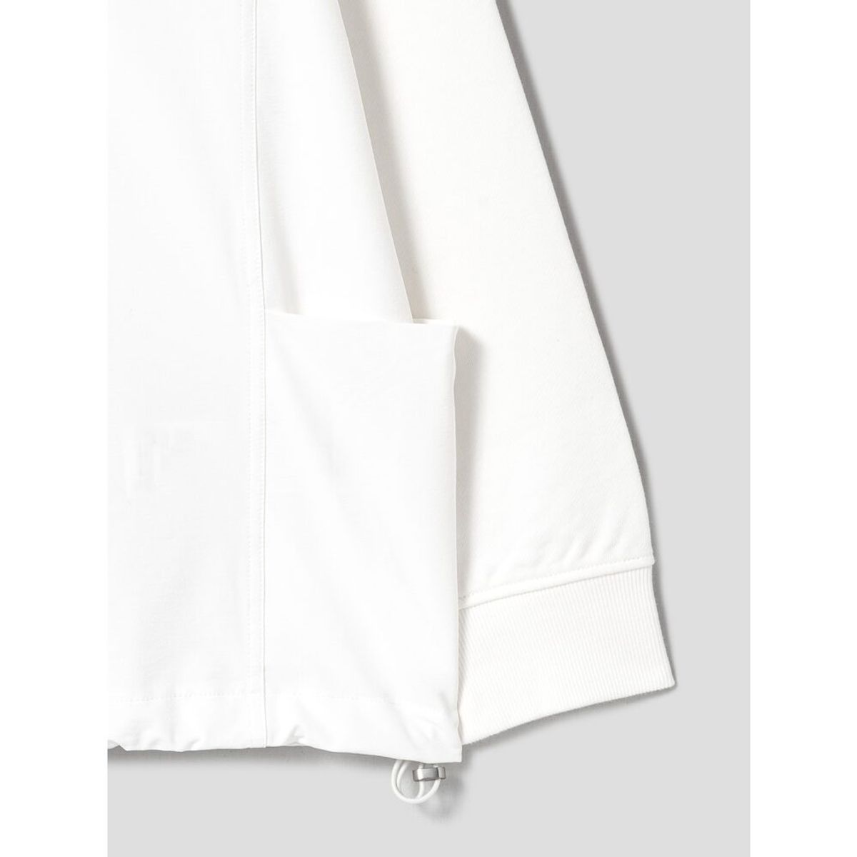 시프트지(SHIFT.G) Woven Mix Sweatshirts  White