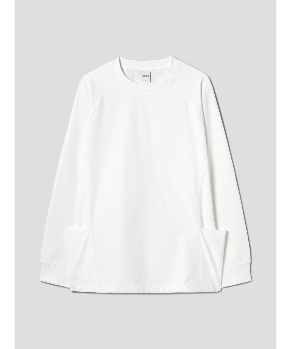 시프트지(SHIFT.G) Woven Mix Sweatshirts  White