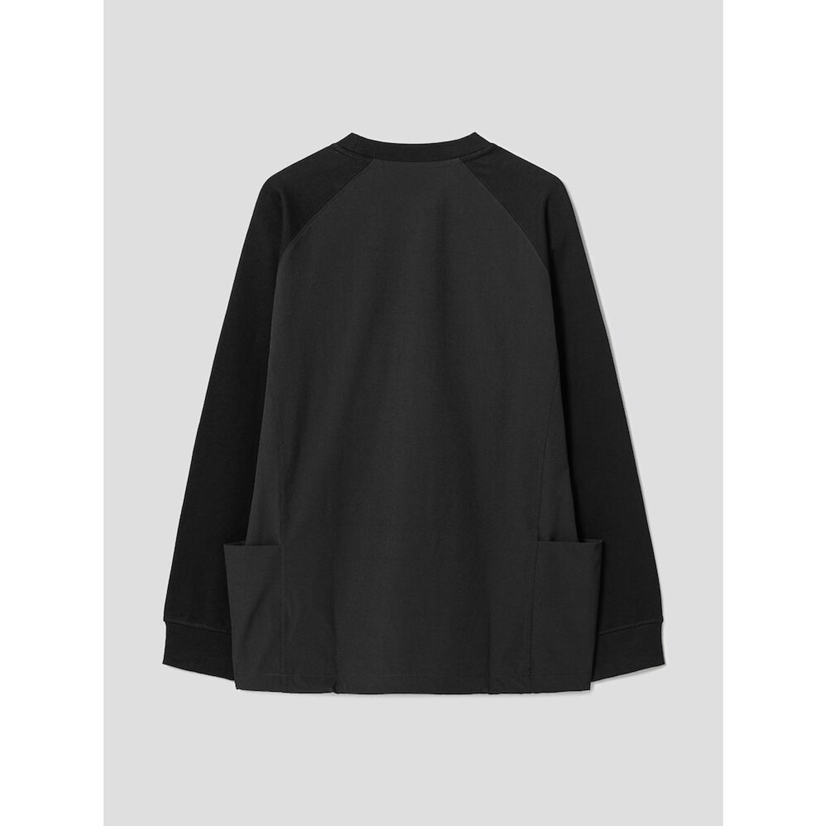 시프트지(SHIFT.G) Woven Mix Sweatshirts  Black
