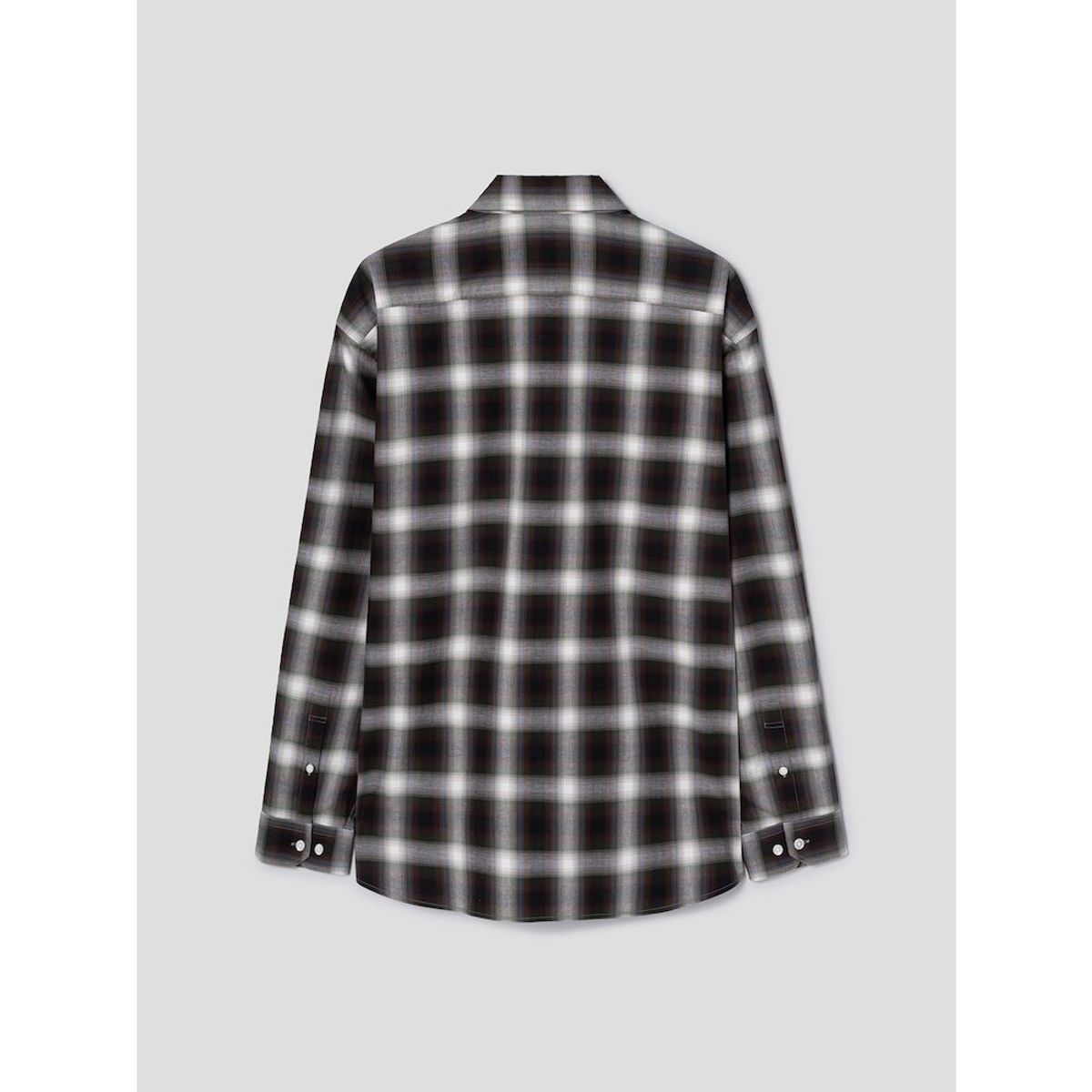 시프트지(SHIFT.G) Ombre Check Cloud Shirts  Brown