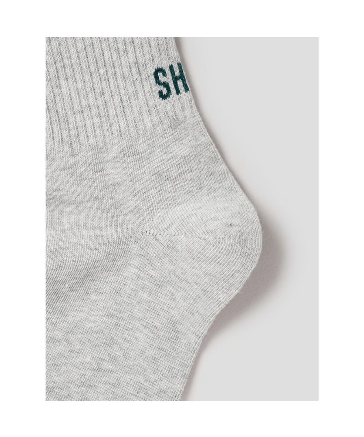시프트지(SHIFT.G) Stripe Back Logo Casual Socks  Light Grey