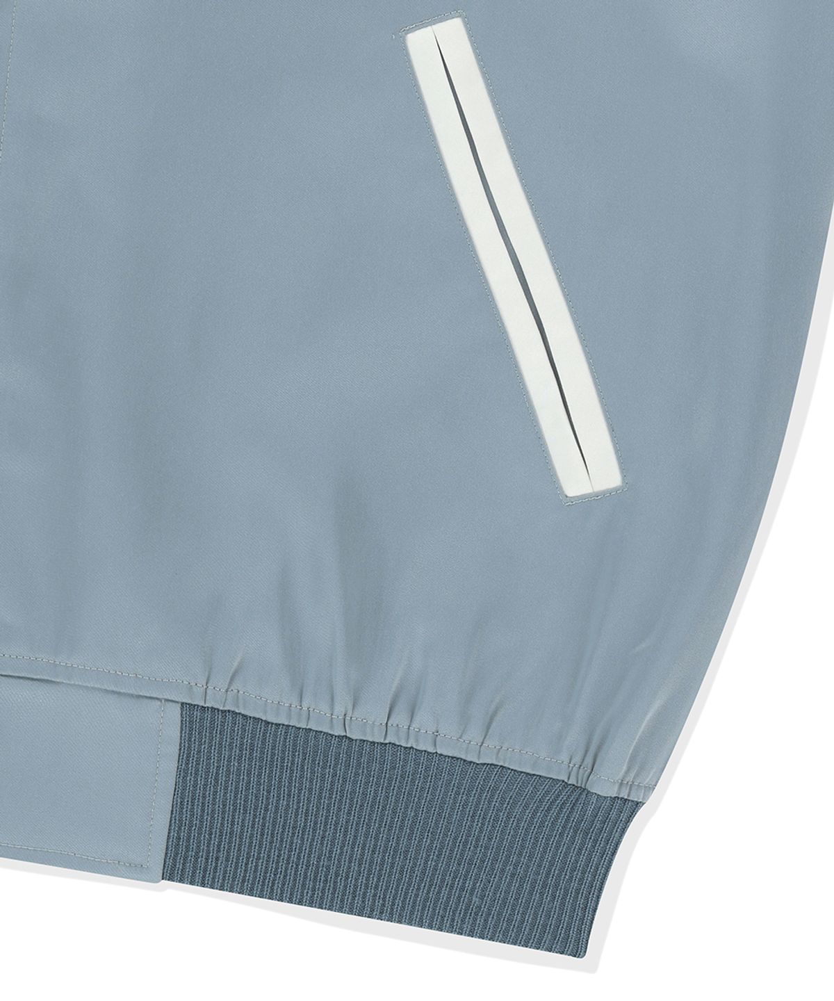 마하그리드(MAHAGRID) ROPE LOGO SATIN JACKET BLUE(MG2FSMJ246A)