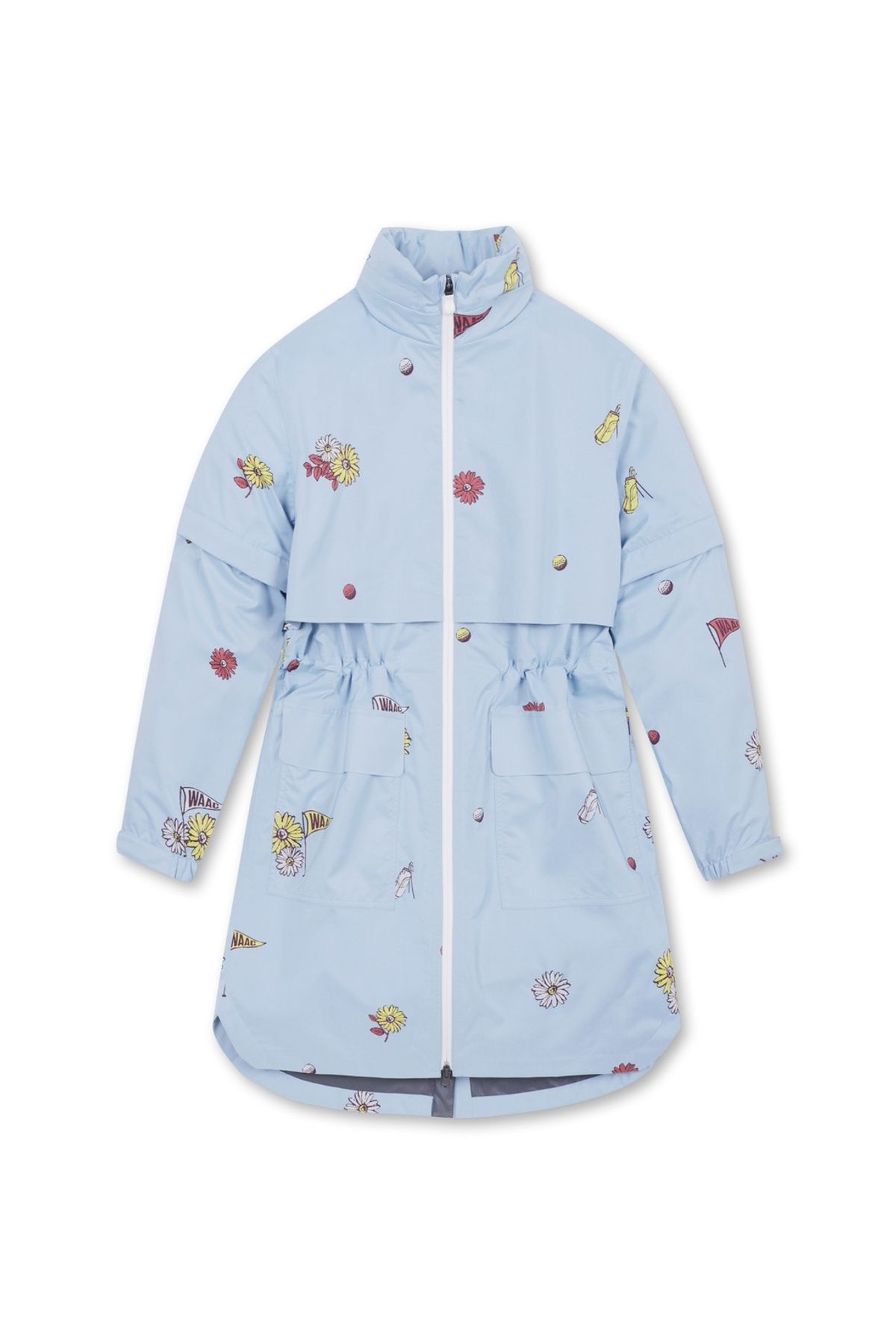 왁(WAAC) Women Floral Printed Rain-Coat_WWUAS25102LBX