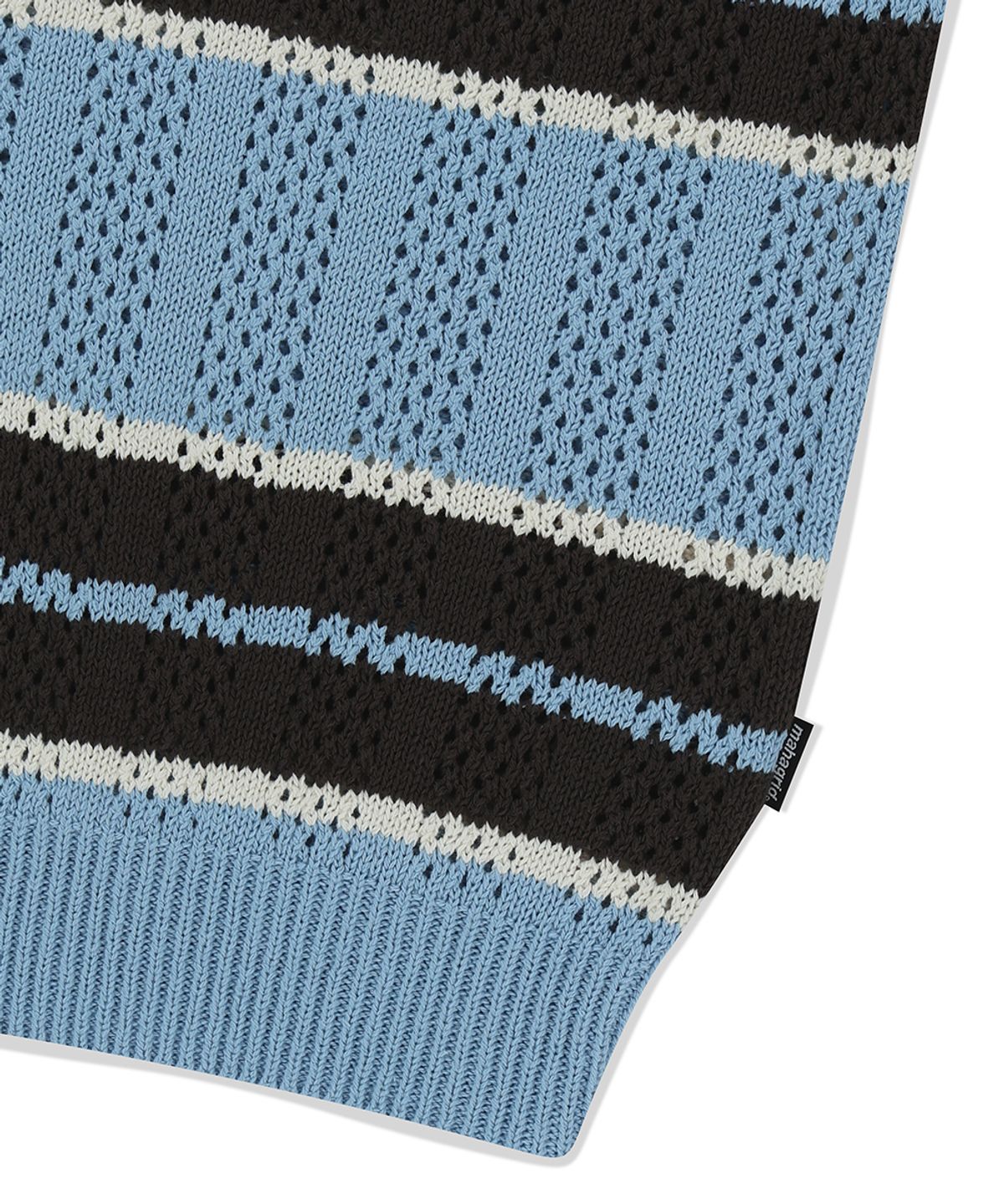 마하그리드(MAHAGRID) MESH STRIPE KNIT SKYBLUE(MG2FSMK611A)