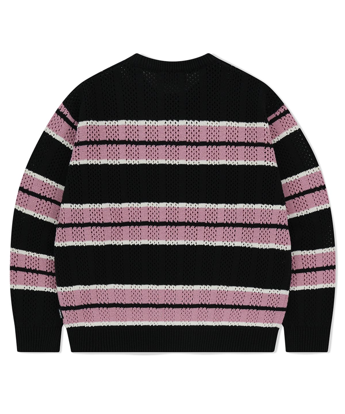 마하그리드(MAHAGRID) MESH STRIPE KNIT BLACK(MG2FSMK611A)