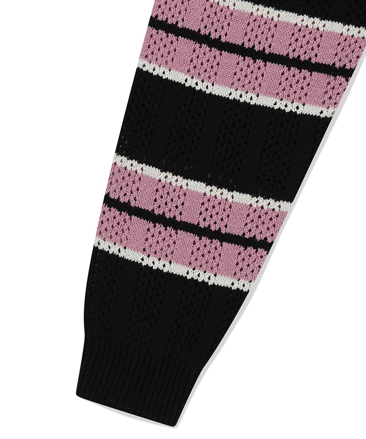 마하그리드(MAHAGRID) MESH STRIPE KNIT BLACK(MG2FSMK611A)