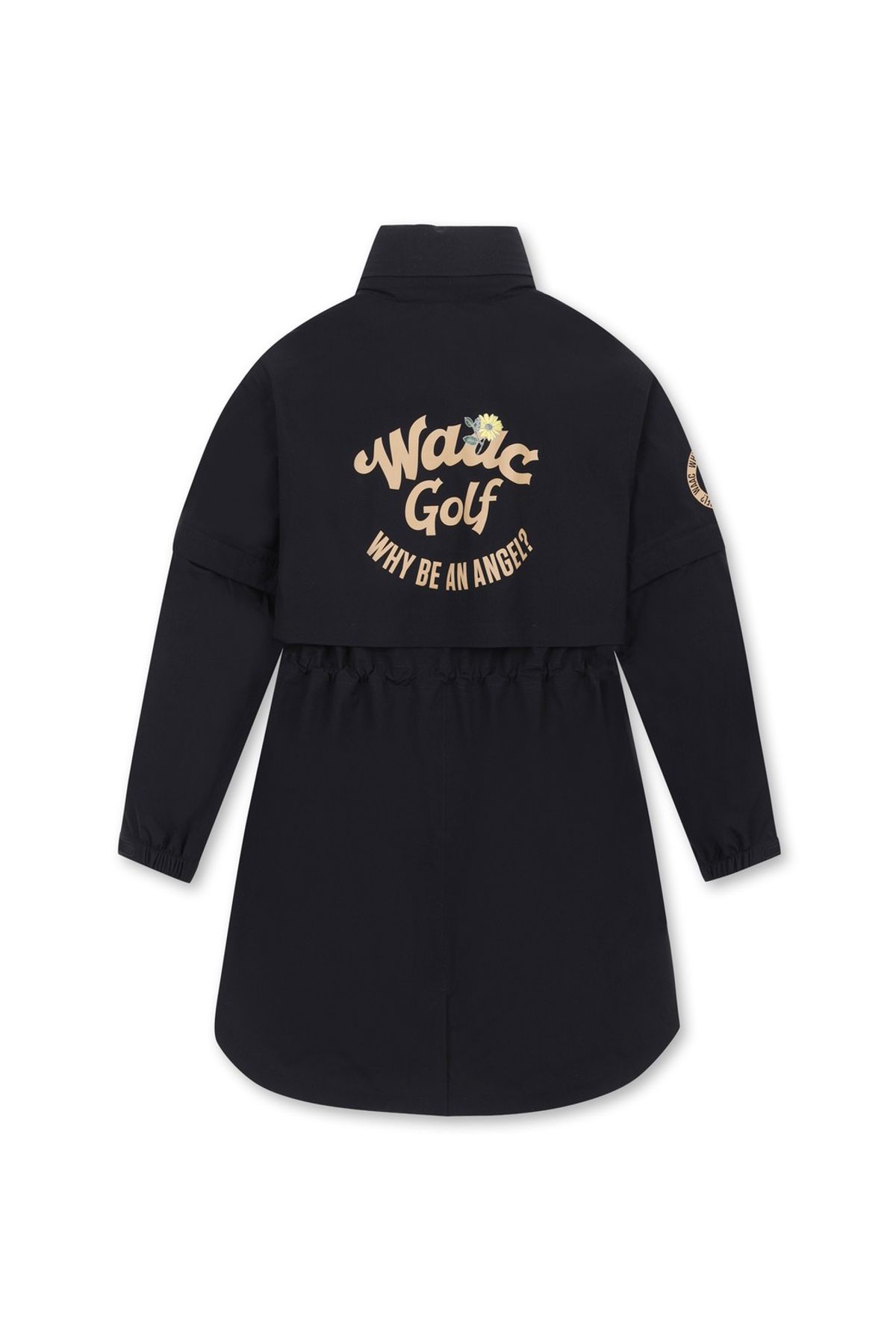 왁(WAAC) Women Floral Printed Rain-Coat_WWUAS25102BKX