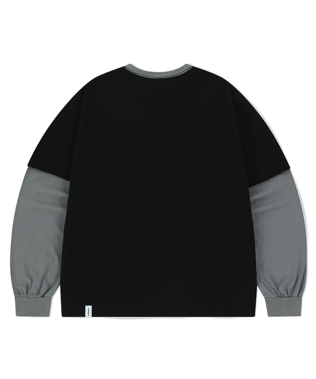 마하그리드(MAHAGRID) BANNER LOGO LAYERED LS TEE BLACK(MG2FSMM555A)