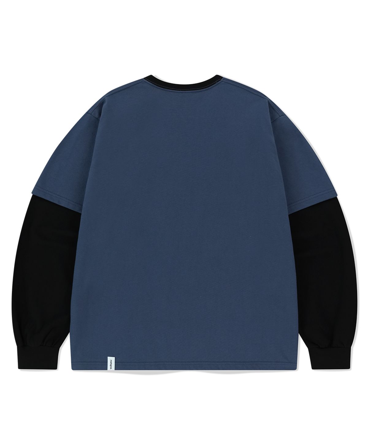마하그리드(MAHAGRID) BANNER LOGO LAYERED LS TEE NAVY(MG2FSMM555A)