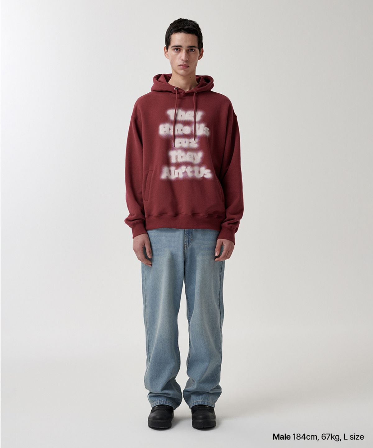 마하그리드(MAHAGRID) AIN’T US BLUR HOODIE_2colors
