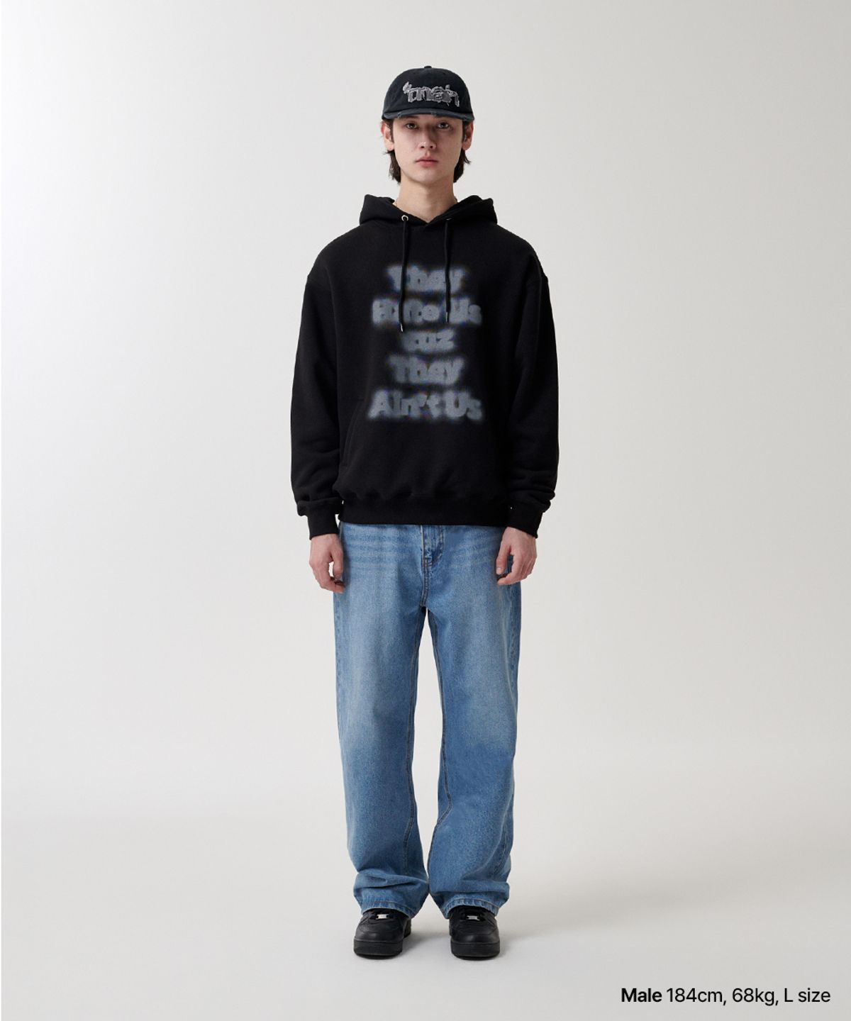 마하그리드(MAHAGRID) AIN’T US BLUR HOODIE_2colors