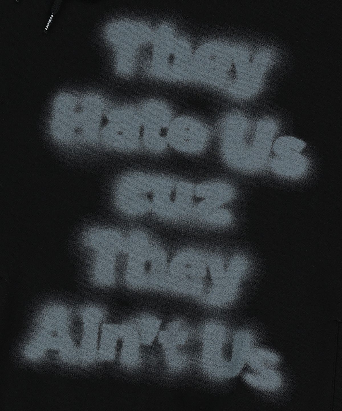 마하그리드(MAHAGRID) AIN’T US BLUR HOODIE BLACK(MG2FSMM406A)