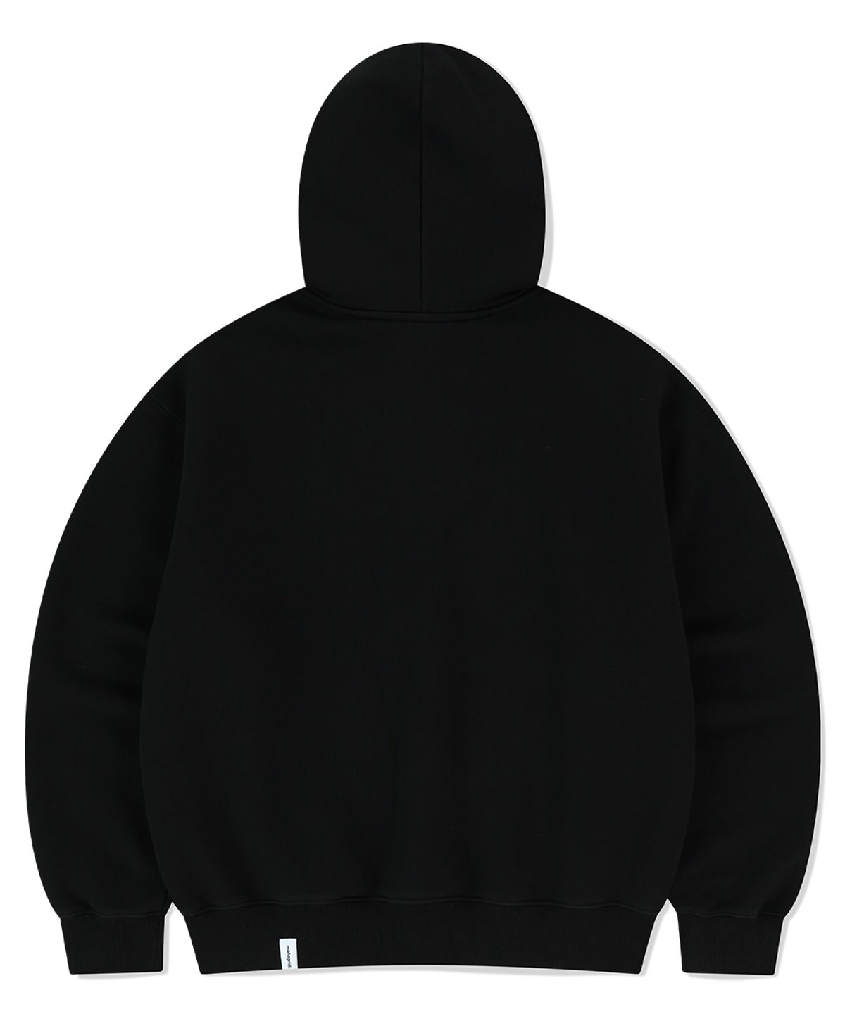 마하그리드(MAHAGRID) mah CUT OFF APPLIQUE ZIP-UP HOODIE BLACK(MG2FSMM492A)