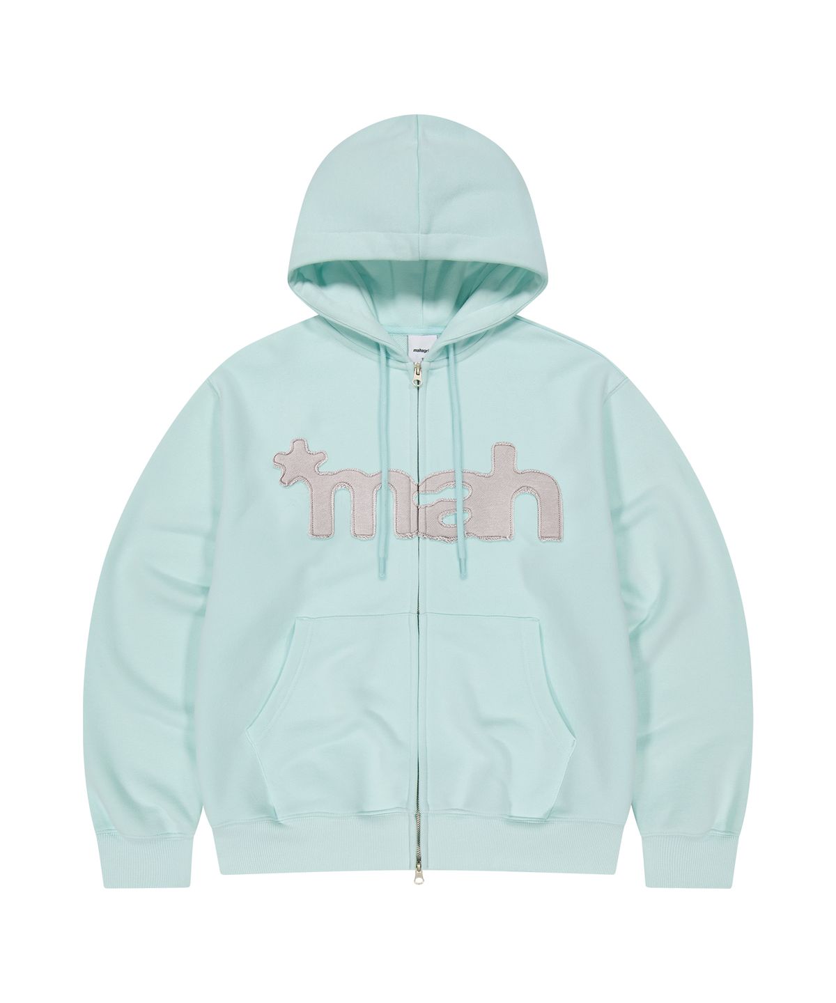 마하그리드(MAHAGRID) mah CUT OFF APPLIQUE ZIP-UP HOODIE 4colors