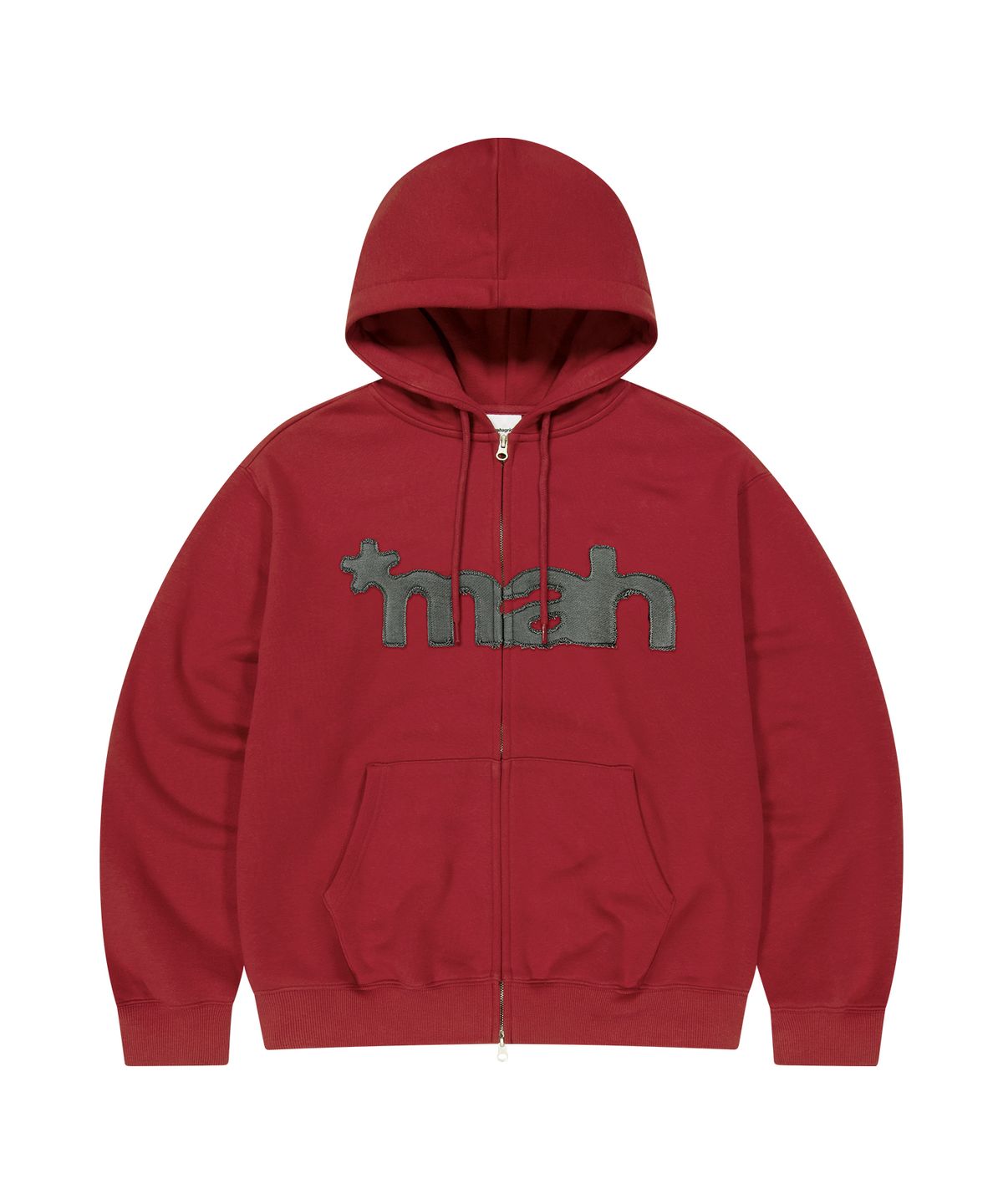 마하그리드(MAHAGRID) mah CUT OFF APPLIQUE ZIP-UP HOODIE 4colors