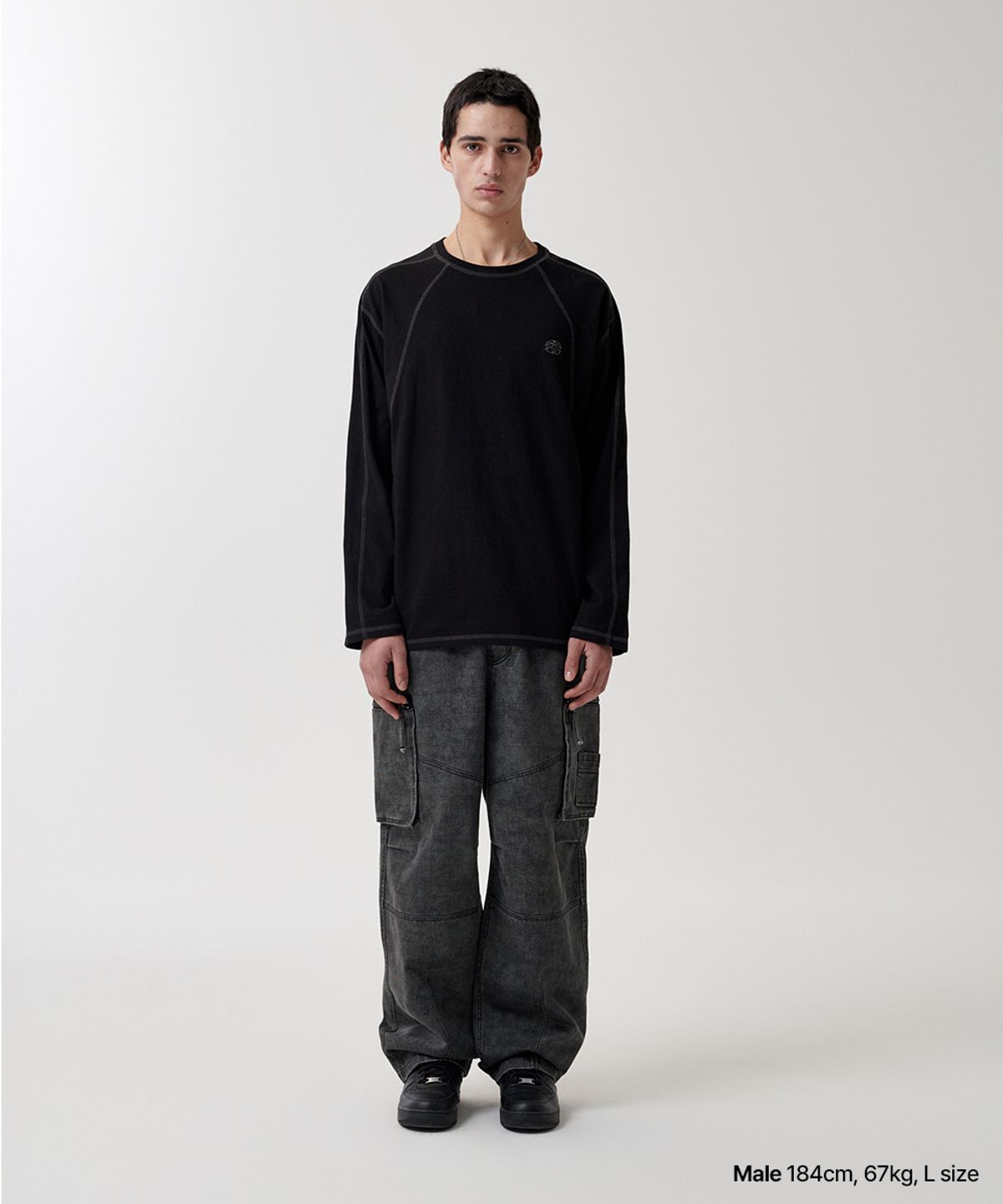 마하그리드(MAHAGRID) WASHED UTILITY PANT CHARCOAL(MG2FSMD121A)