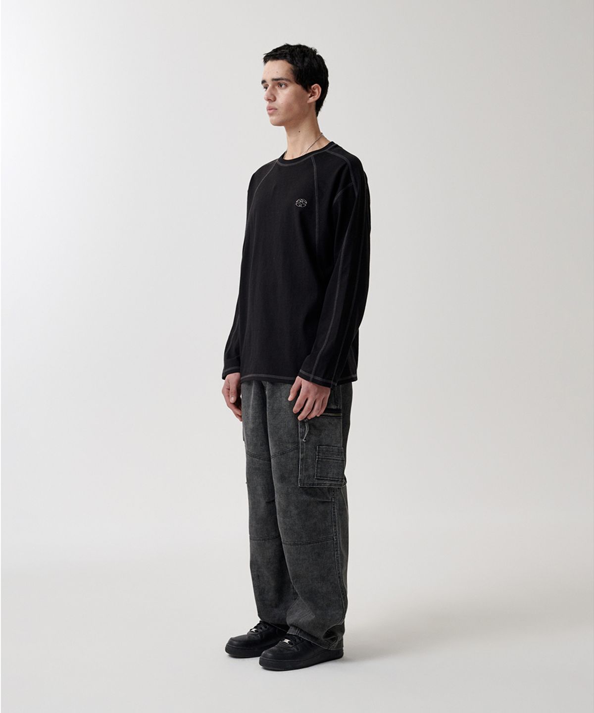 마하그리드(MAHAGRID) WASHED UTILITY PANT CHARCOAL(MG2FSMD121A)