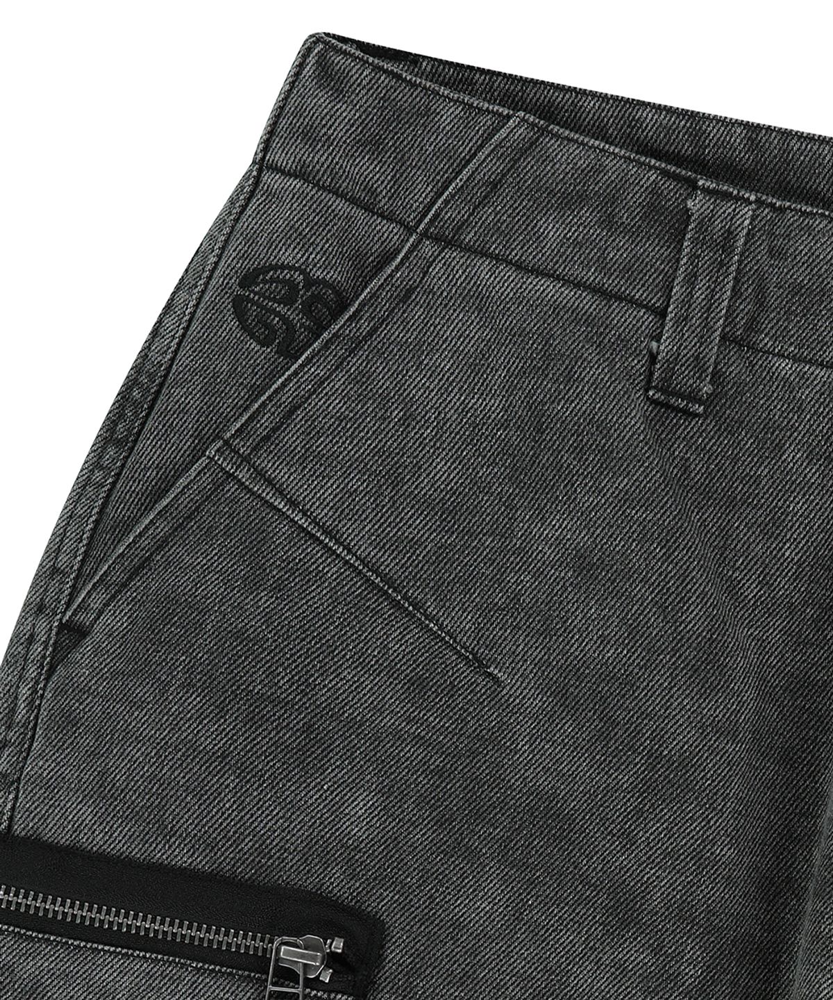 마하그리드(MAHAGRID) WASHED UTILITY PANT CHARCOAL(MG2FSMD121A)
