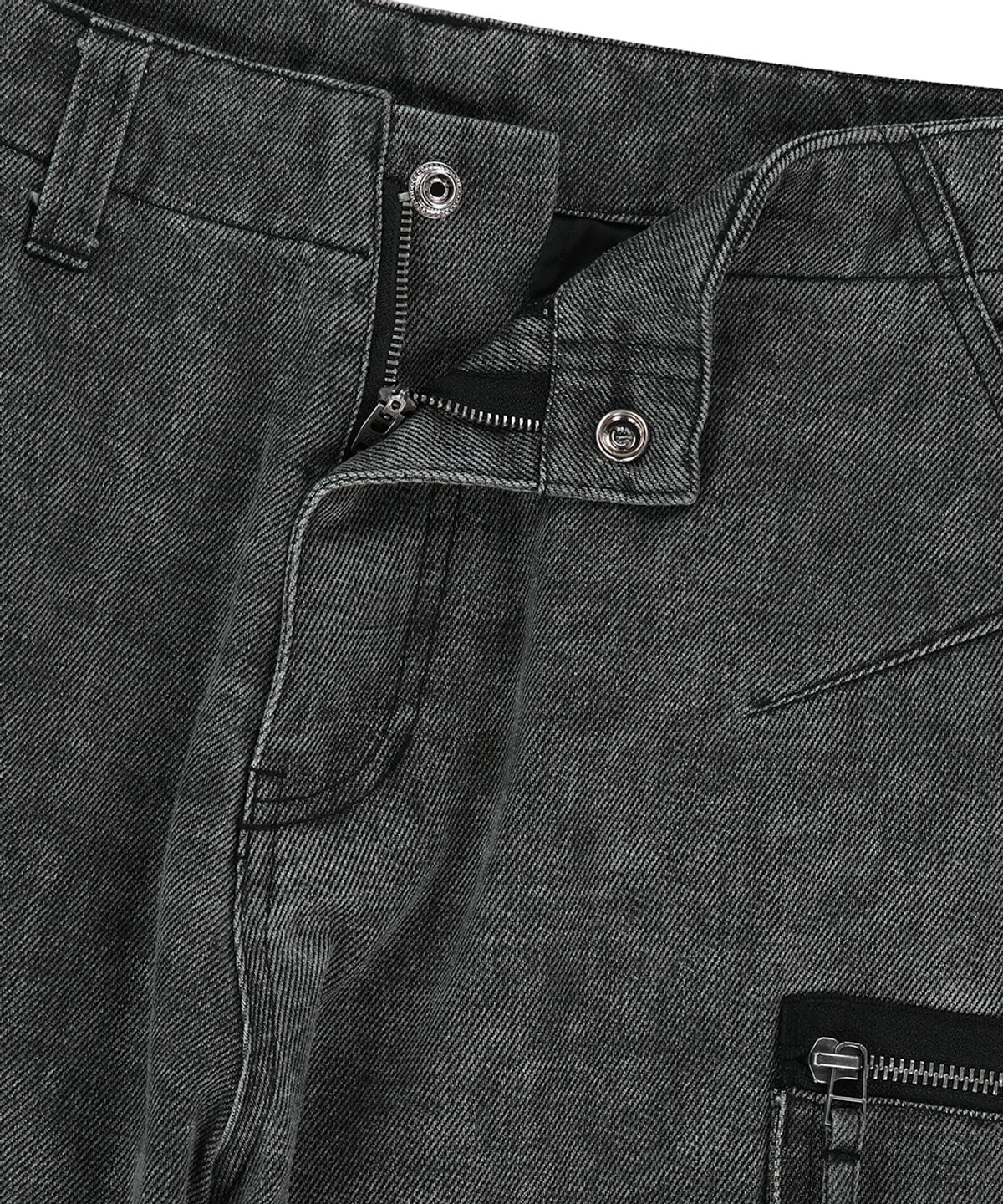 마하그리드(MAHAGRID) WASHED UTILITY PANT CHARCOAL(MG2FSMD121A)