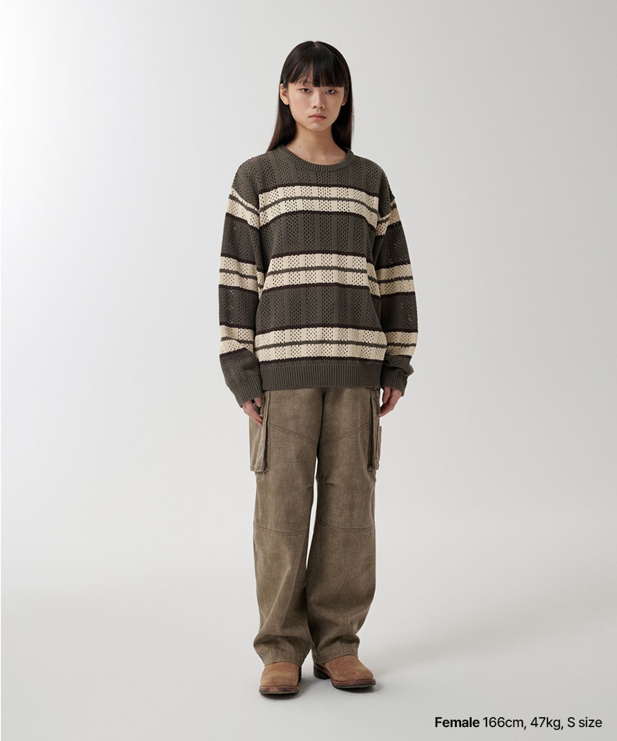 마하그리드(MAHAGRID) WASHED UTILITY PANT KHAKI(MG2FSMD121A)