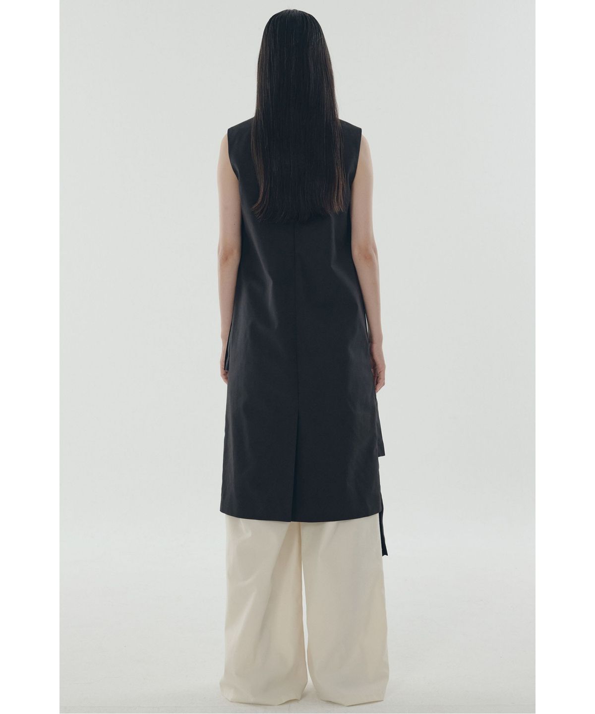 래코드(RECODE) Raw Edged Two Tuck Pants_RQPAS25531IVX